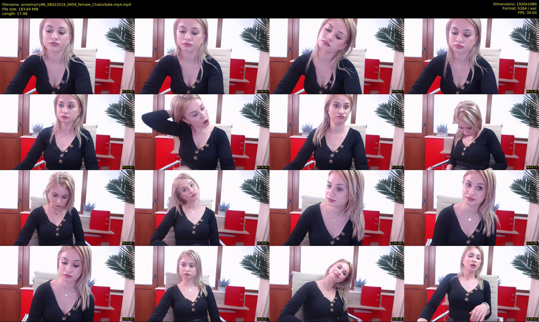annemarry96 — 18 minute Chaturbate female cam show recording, 1080p, Feb 6, 2019