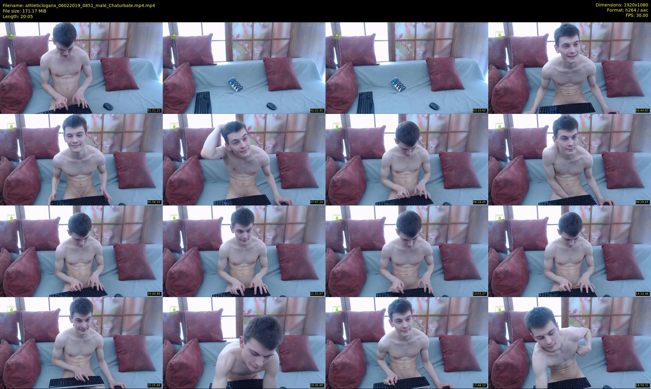athleticloganx — 21 minute Chaturbate male cam show recording, 1080p, Feb 6, 2019