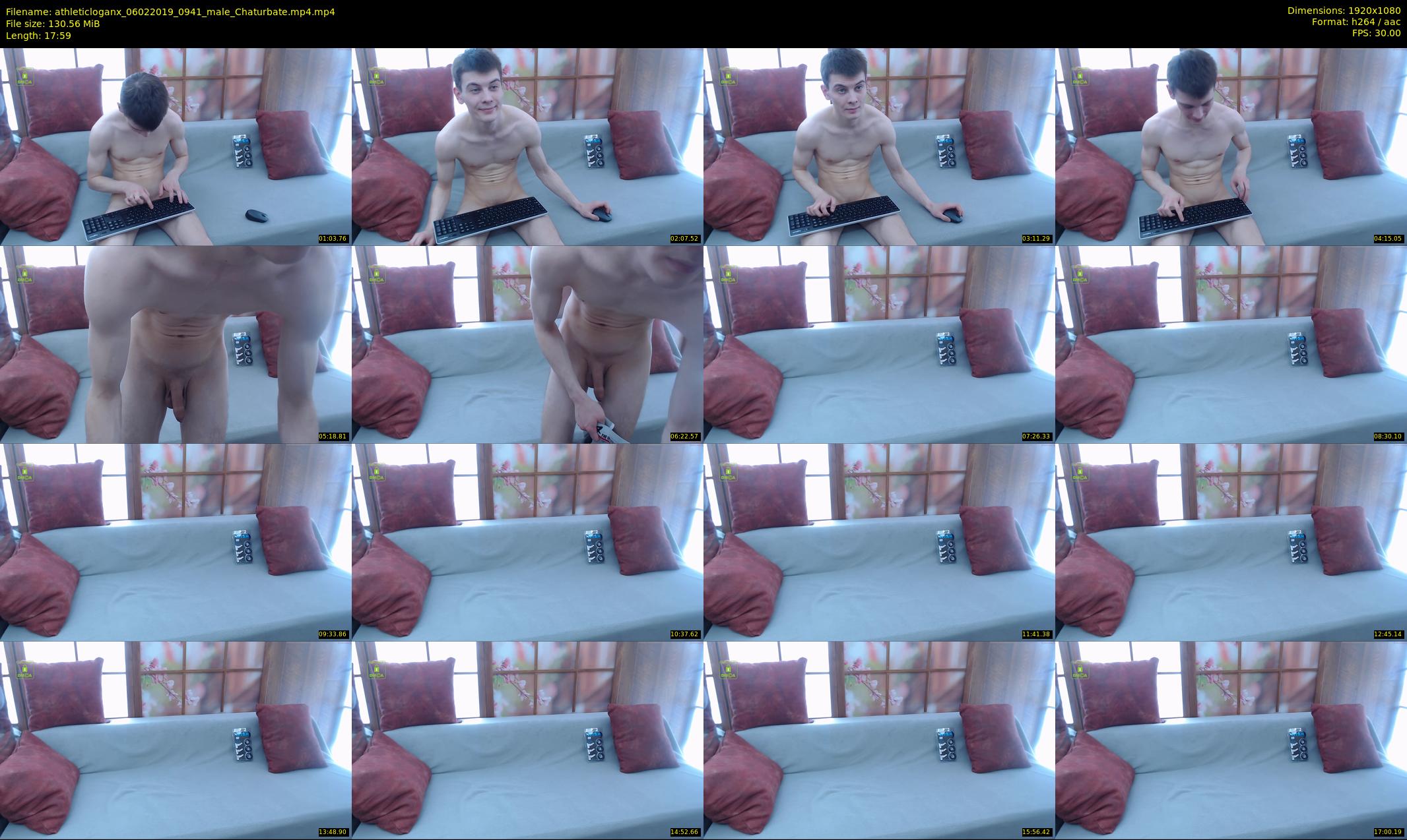 athleticloganx — 18 minute Chaturbate male cam show recording, 1080p, Feb 6, 2019