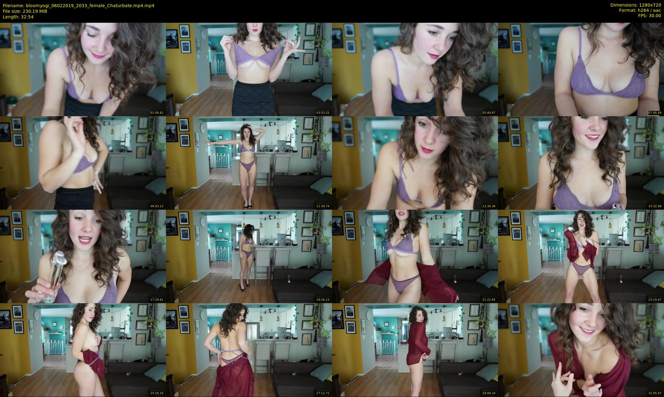 bloomyogi — 33 minute Chaturbate female cam show recording, 720p, Feb 6, 2019