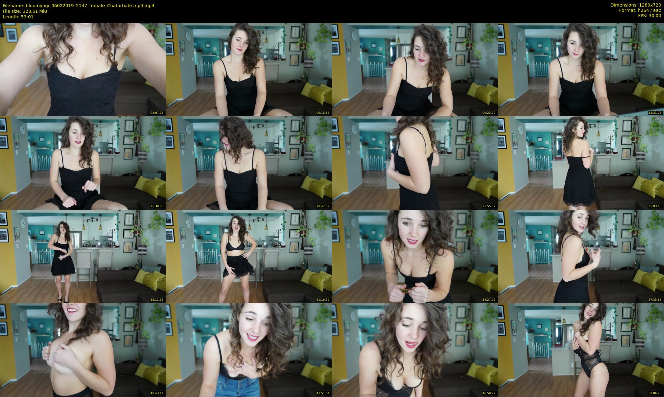 bloomyogi — 54 minute Chaturbate female cam show recording, 720p, Feb 6, 2019