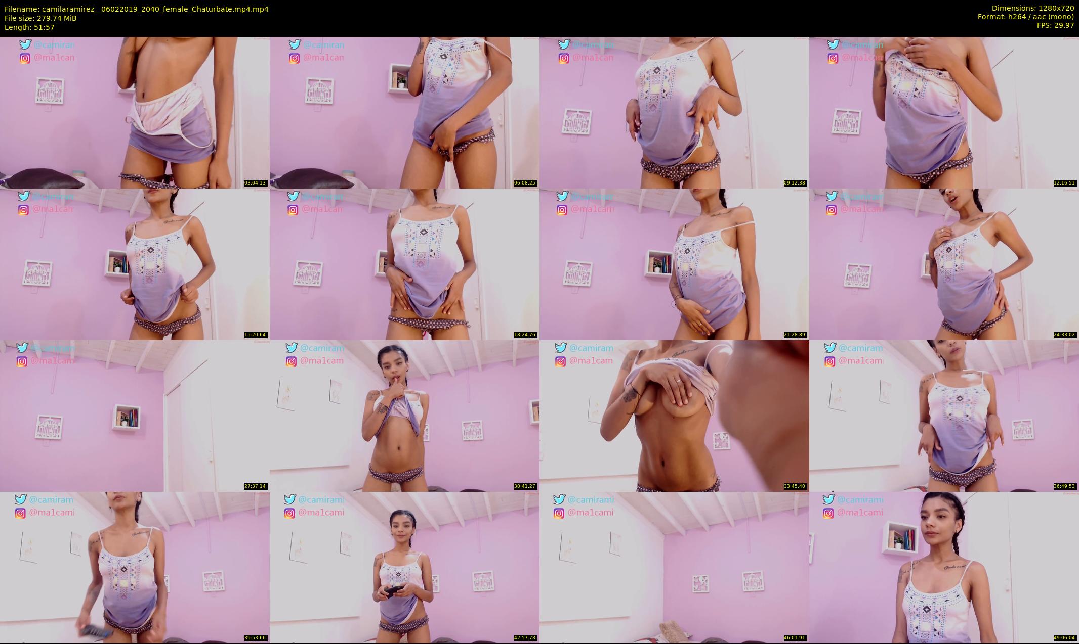 camilaramirez_ — 52 minute Chaturbate female cam show recording, 720p, Feb 6, 2019