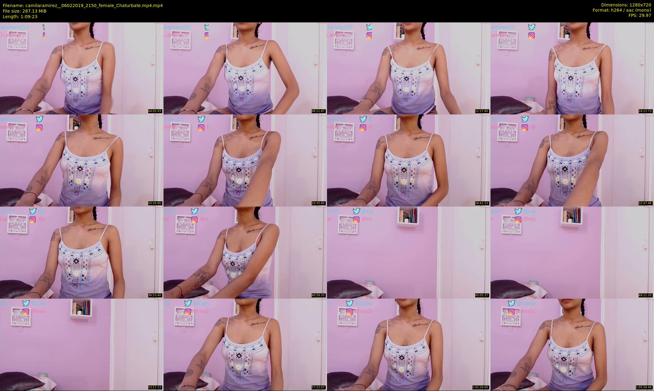 camilaramirez_ — 70 minute Chaturbate female cam show recording, 720p, Feb 6, 2019