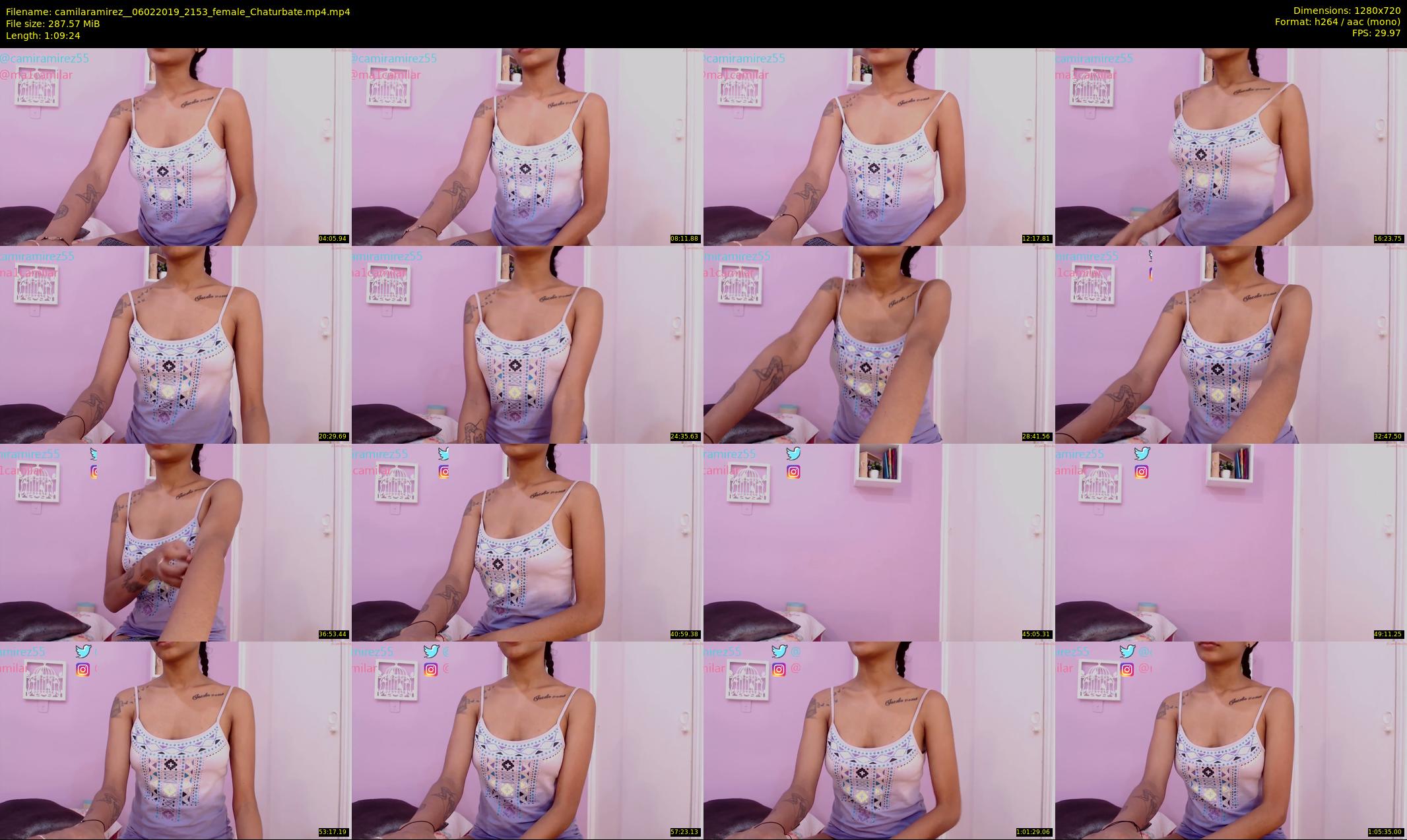 camilaramirez_ — 70 minute Chaturbate female cam show recording, 720p, Feb 6, 2019