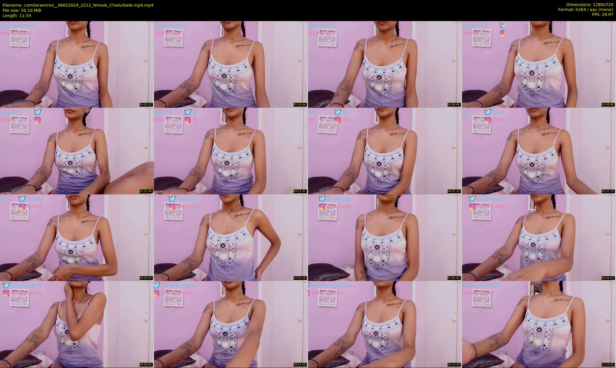 camilaramirez_ — 12 minute Chaturbate female cam show recording, 720p, Feb 6, 2019
