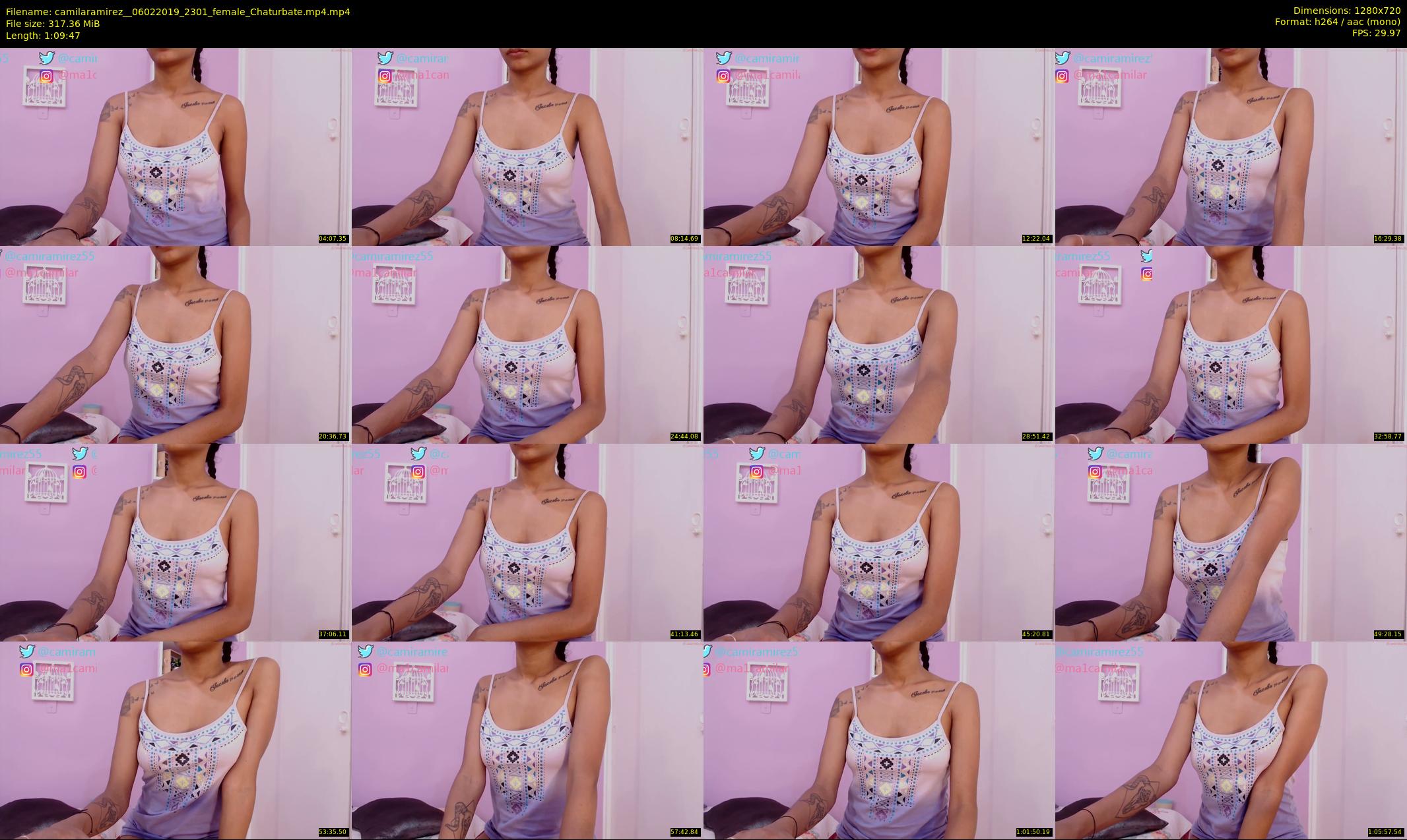 camilaramirez_ — 70 minute Chaturbate female cam show recording, 720p, Feb 6, 2019