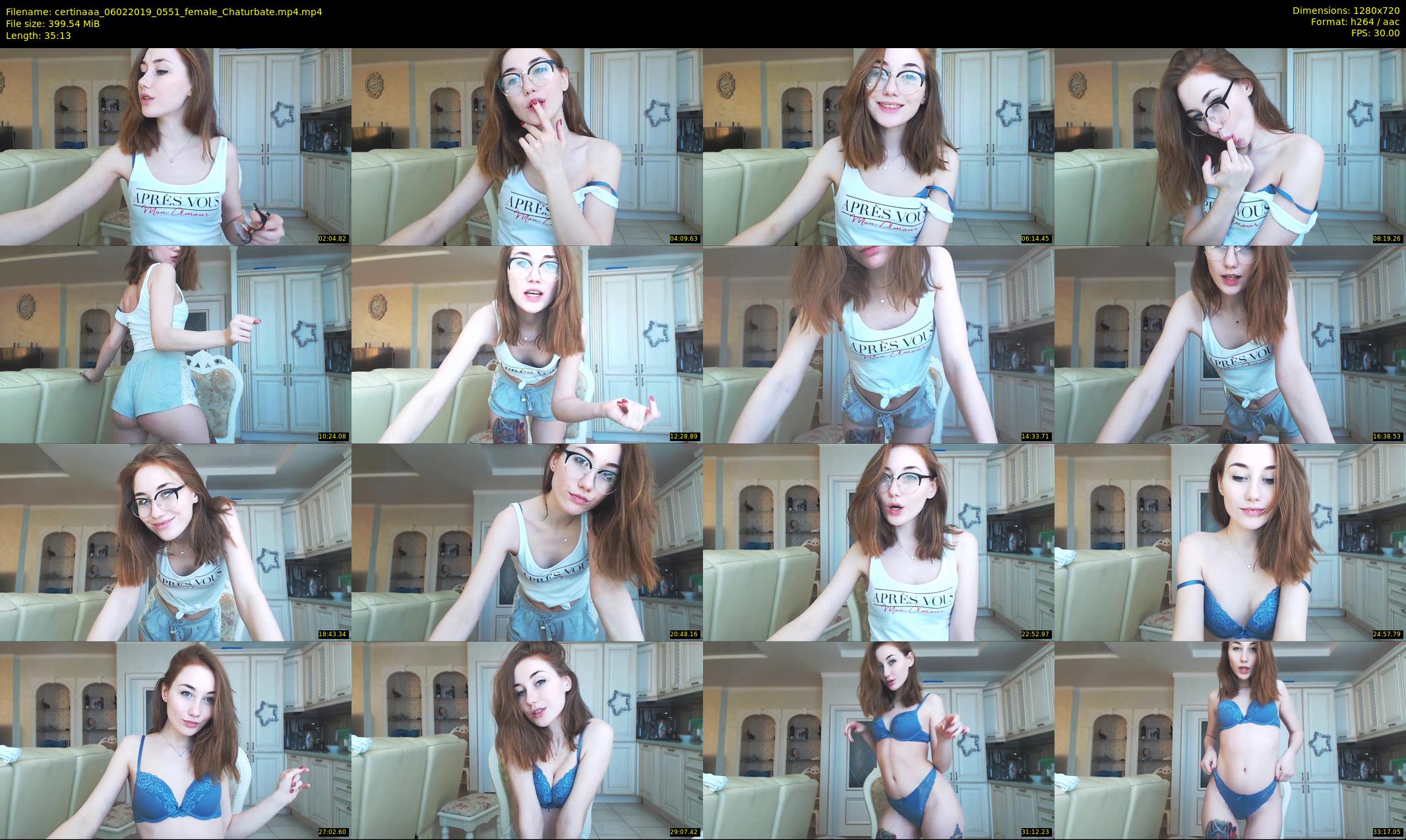 certinaaa — 36 minute Chaturbate female cam show recording, 720p, Feb 6, 2019