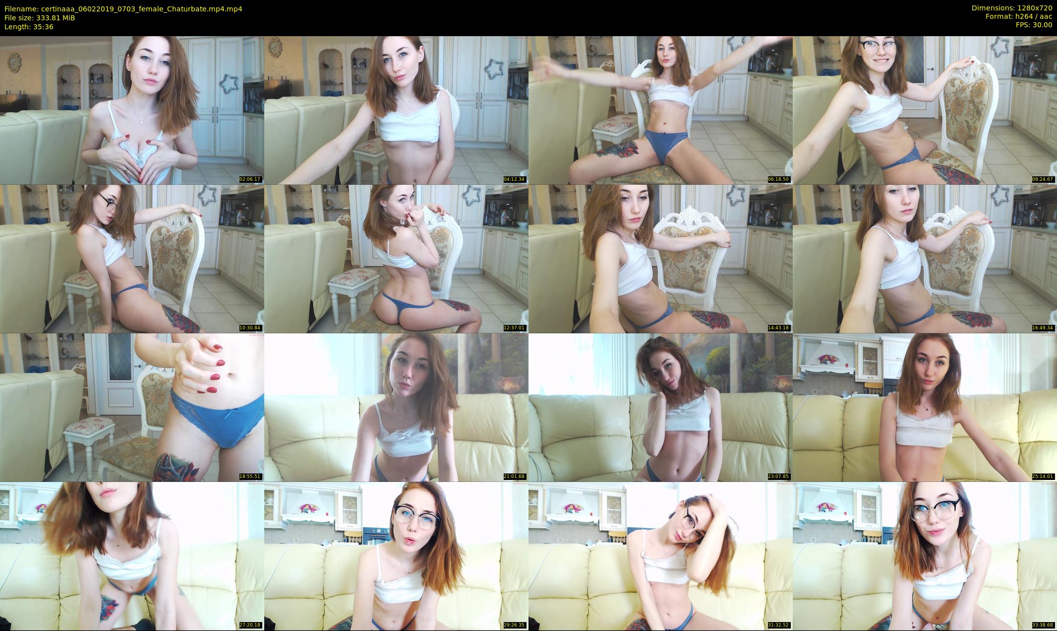 certinaaa — 36 minute Chaturbate female cam show recording, 720p, Feb 6, 2019
