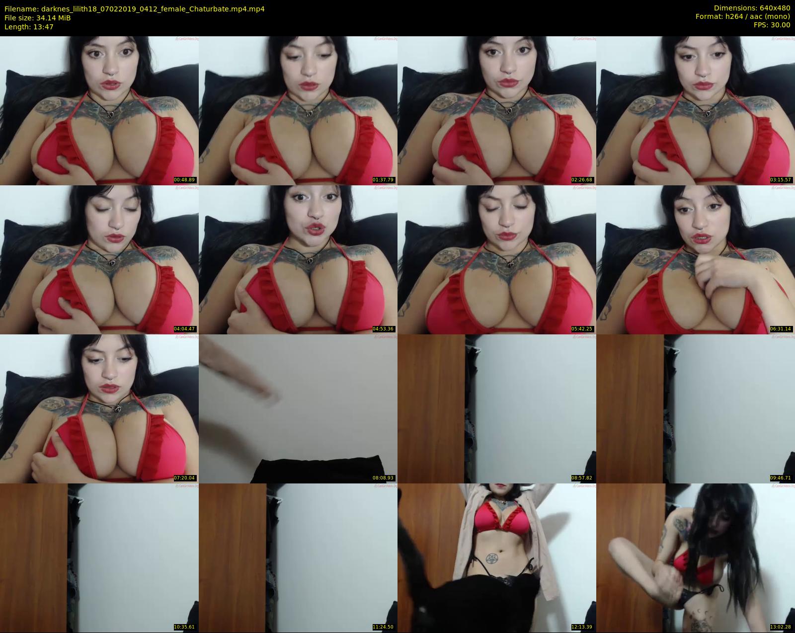 darknes_lilith18 — 14 minute Chaturbate female cam show recording, 480p, Feb 7, 2019