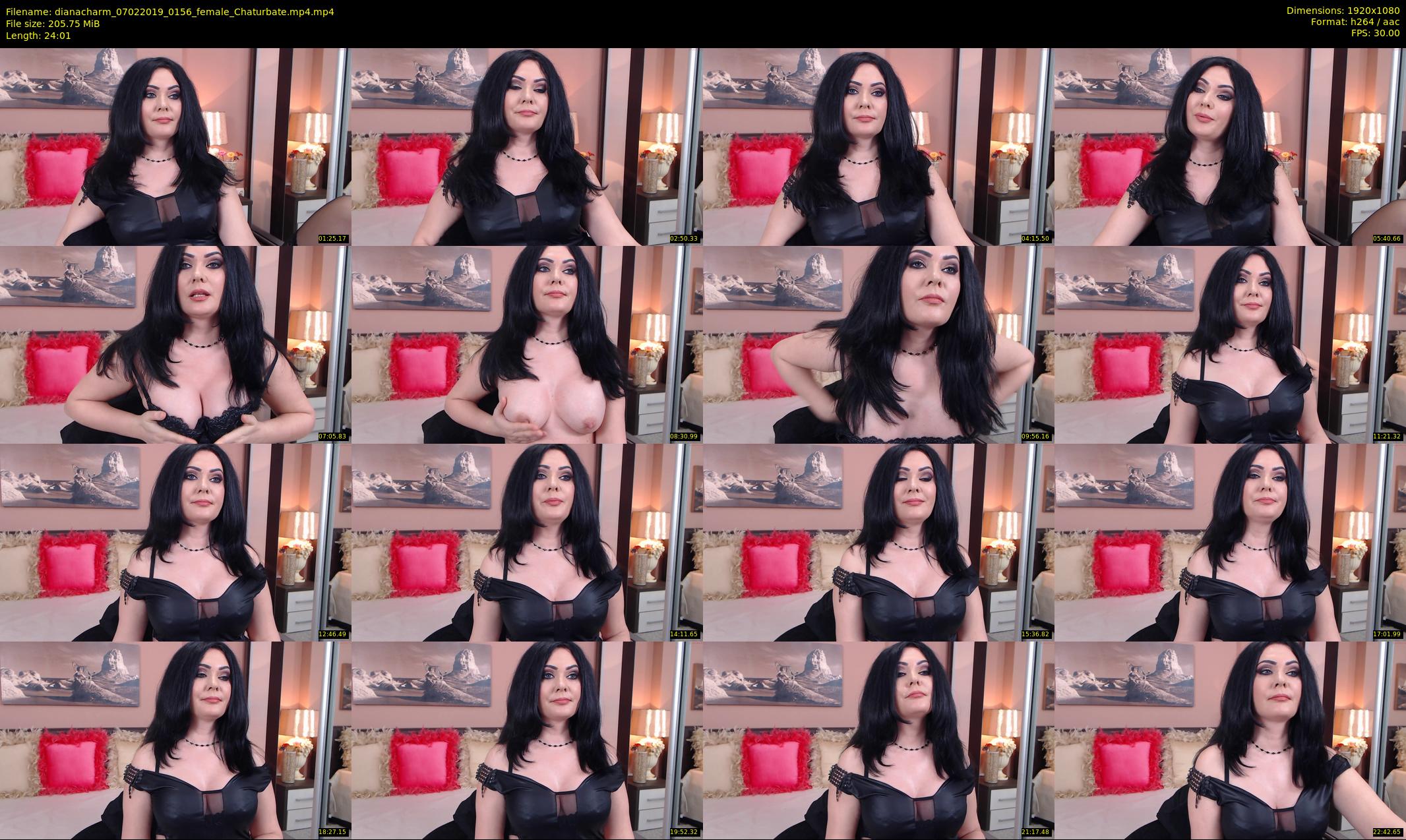 dianacharm — 25 minute Chaturbate female cam show recording, 1080p, Feb 7, 2019