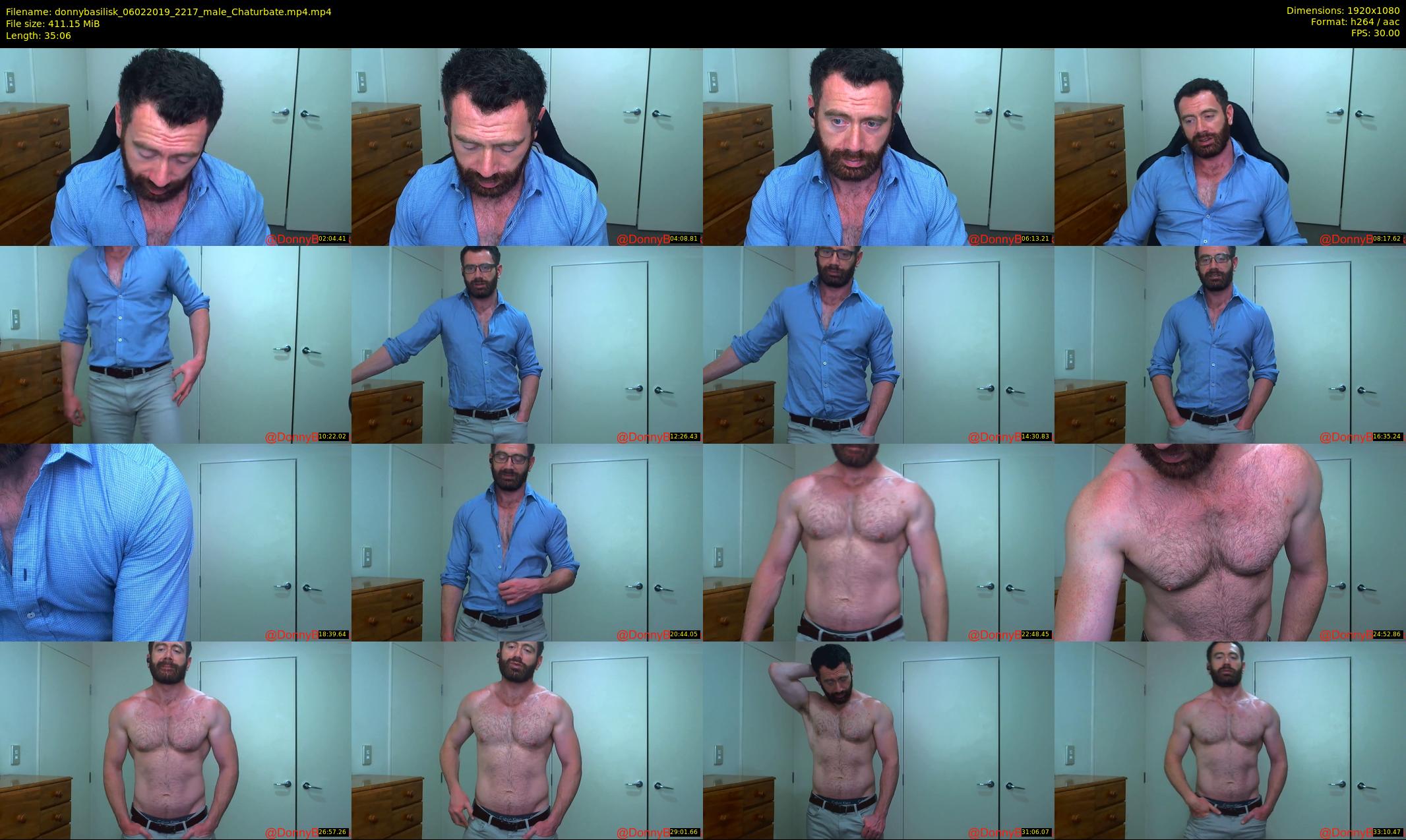 donnybasilisk — 36 minute Chaturbate male cam show recording, 1080p, Feb 6, 2019