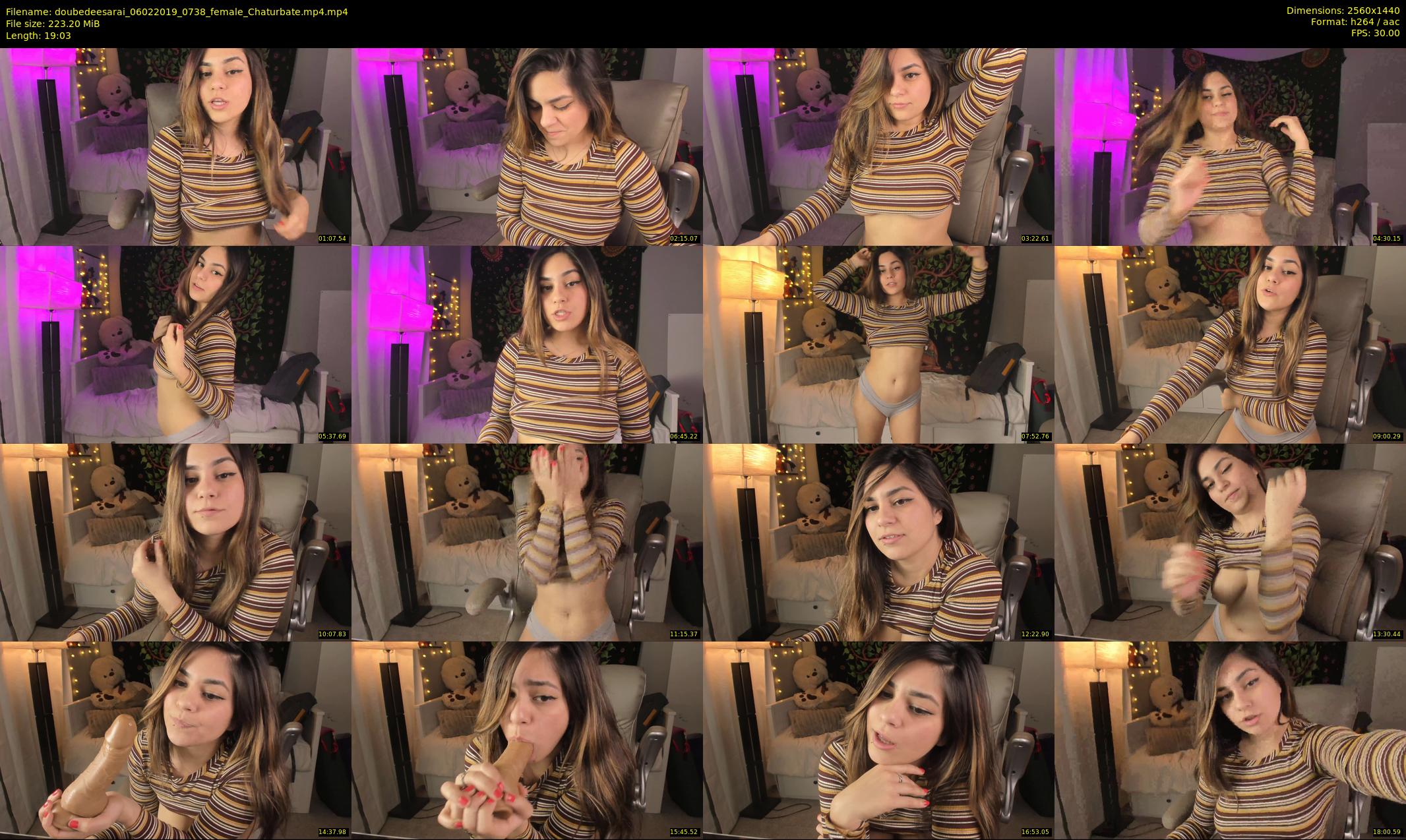 doubedeesarai — 20 minute Chaturbate female cam show recording, 1080p, Feb 6, 2019