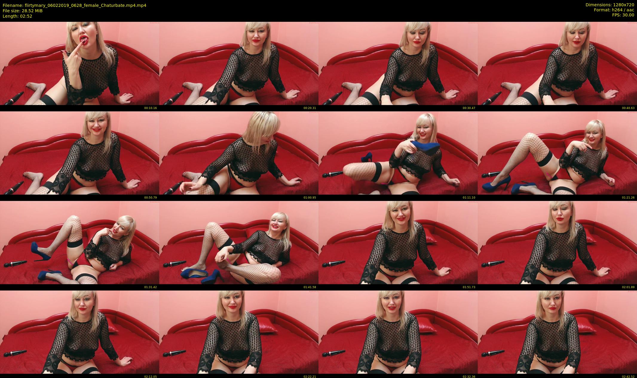 flirtymary — 3 minute Chaturbate female cam show recording, 720p, Feb 6, 2019