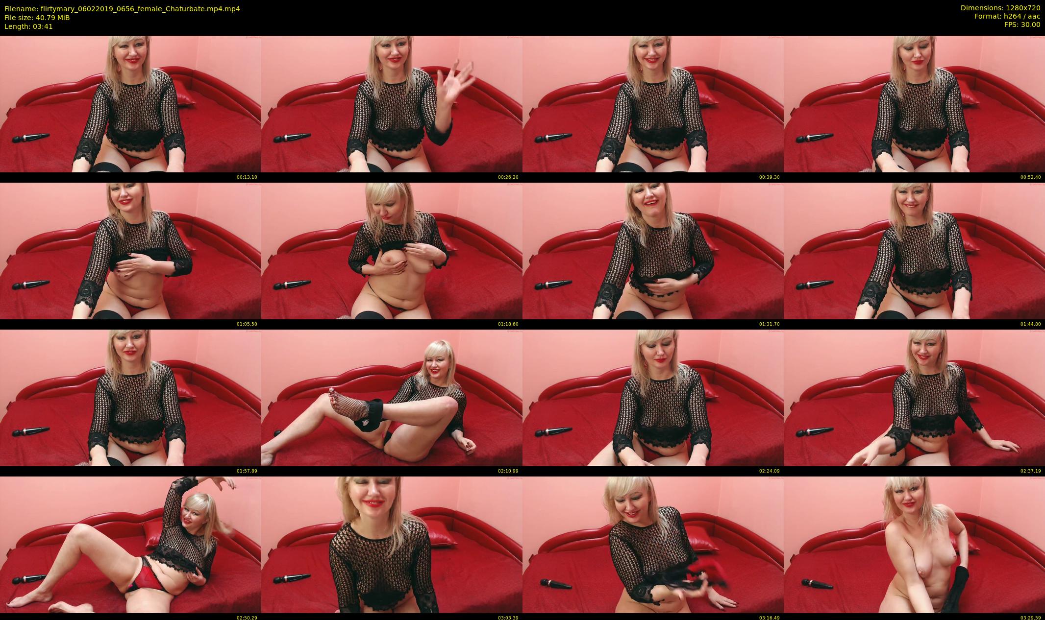 flirtymary — 4 minute Chaturbate female cam show recording, 720p, Feb 6, 2019