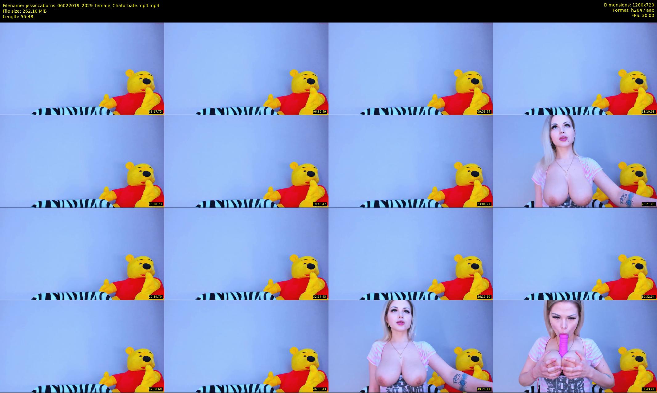 jessiccaburns — 56 minute Chaturbate female cam show recording, 720p, Feb 6, 2019