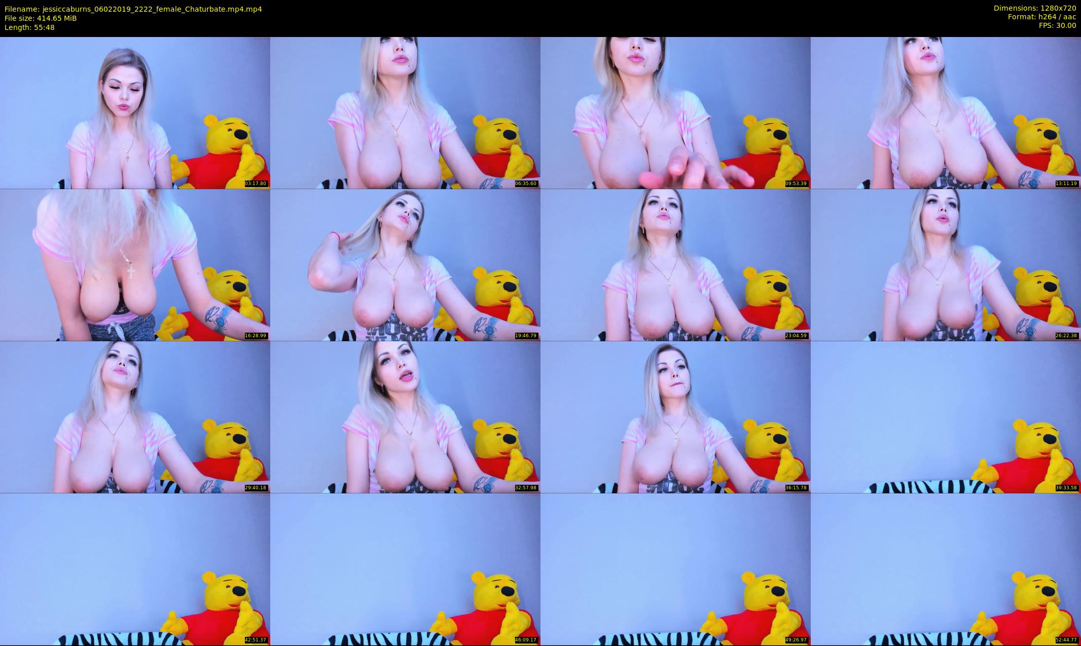 jessiccaburns — 56 minute Chaturbate female cam show recording, 720p, Feb 6, 2019