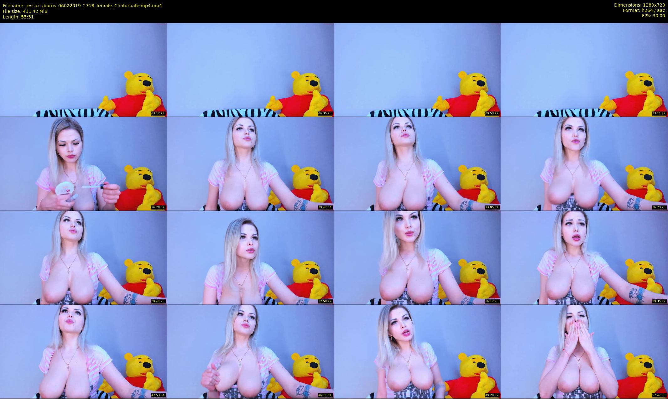 jessiccaburns — 56 minute Chaturbate female cam show recording, 720p, Feb 6, 2019