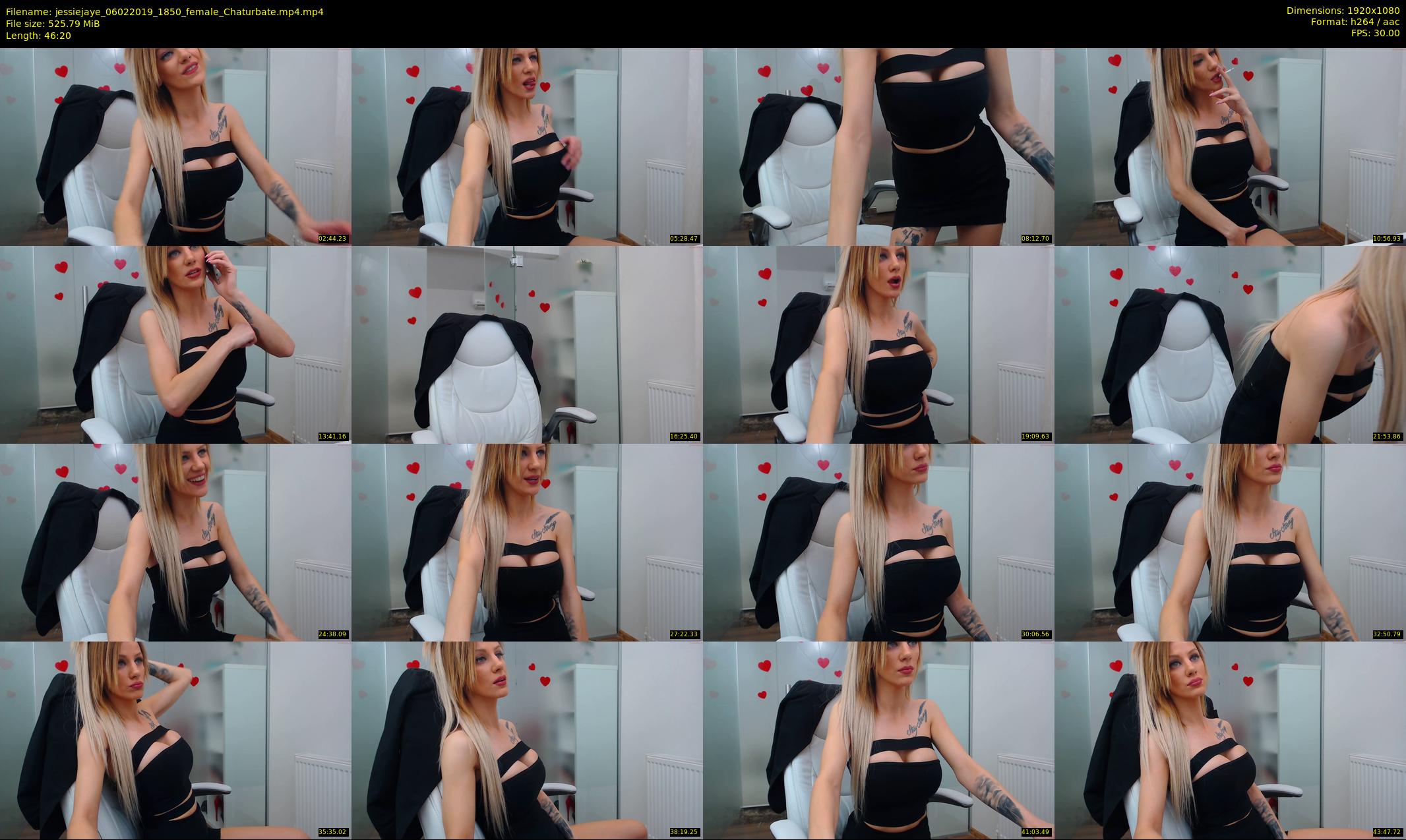 jessiejaye — 47 minute Chaturbate female cam show recording, 1080p, Feb 6, 2019