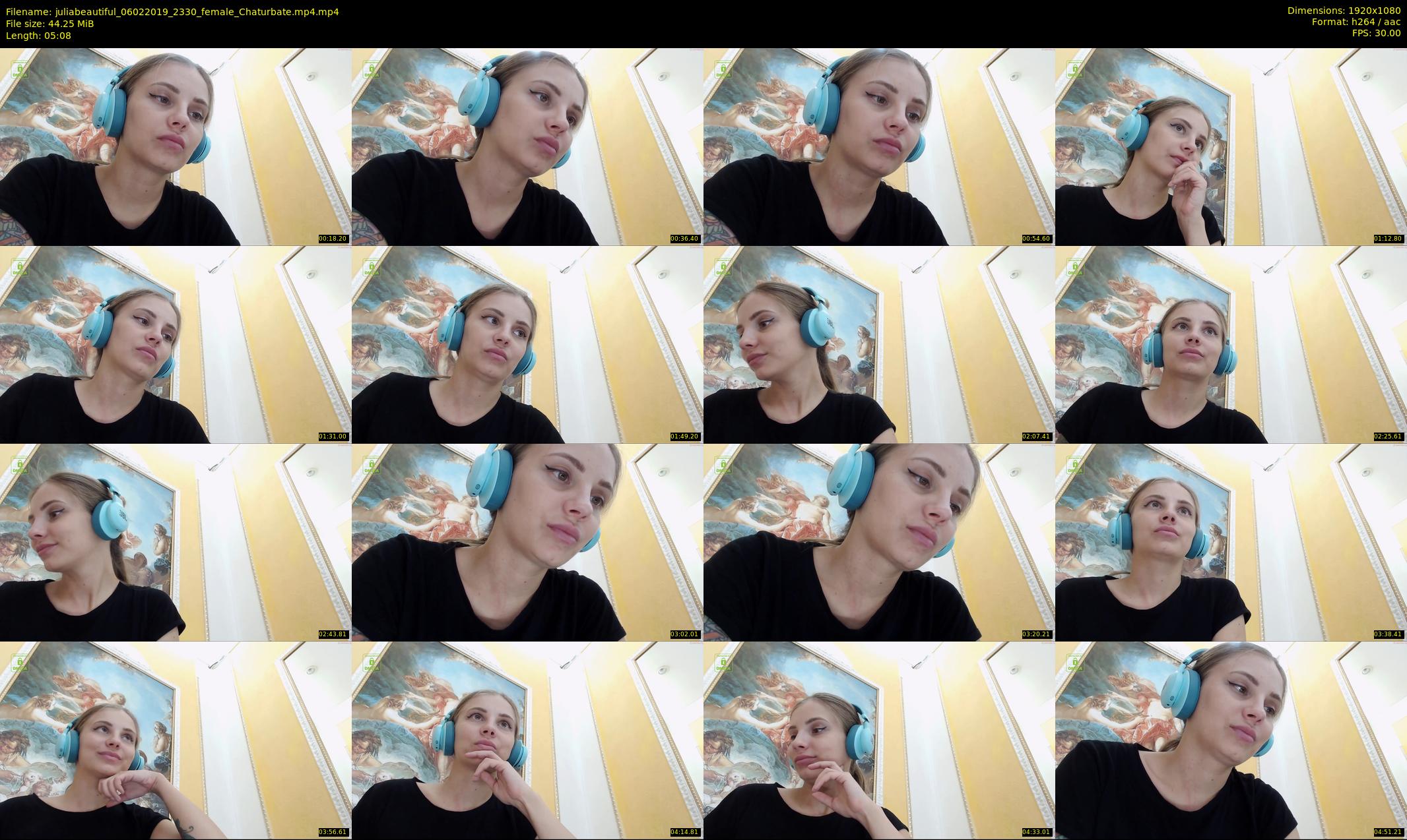 juliabeautiful — 6 minute Chaturbate female cam show recording, 1080p, Feb 6, 2019