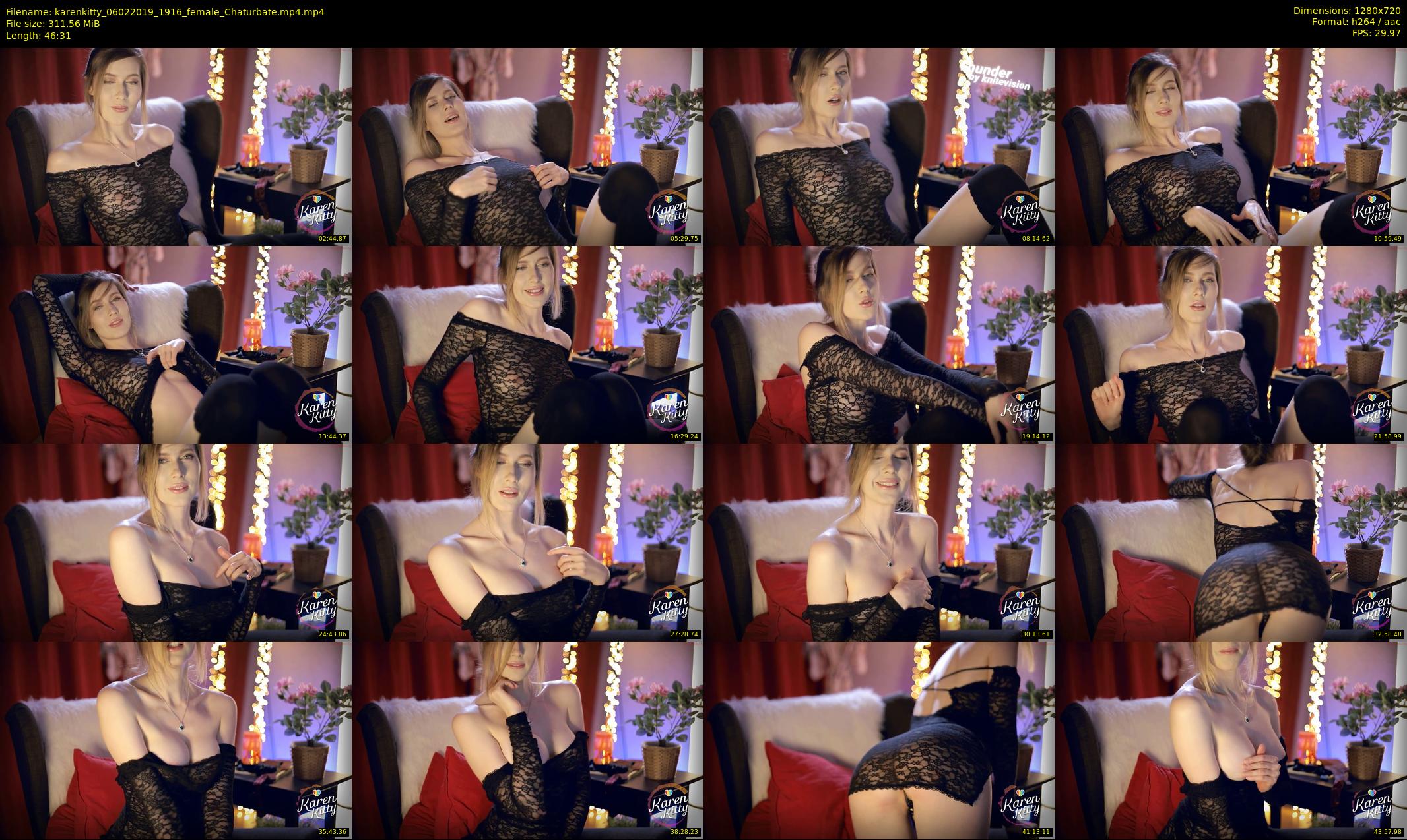 karenkitty — 47 minute Chaturbate female cam show recording, 720p, Feb 6, 2019
