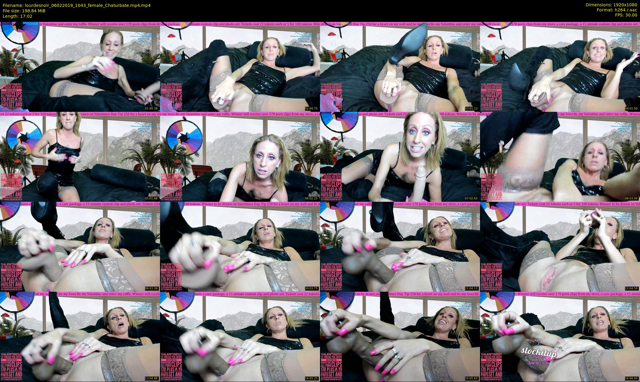 lourdesnoir — 18 minute Chaturbate female cam show recording, 1080p, Feb 6, 2019