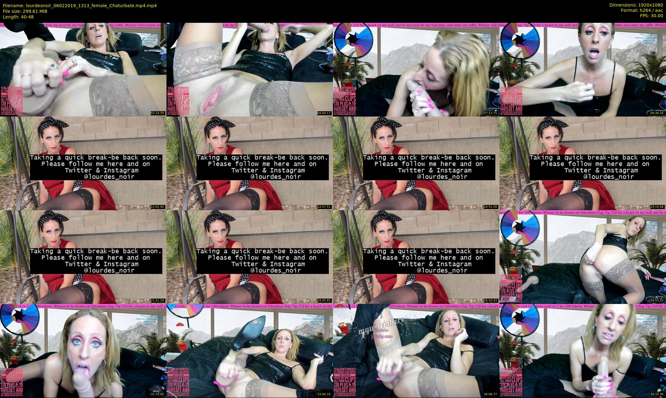 lourdesnoir — 41 minute Chaturbate female cam show recording, 1080p, Feb 6, 2019