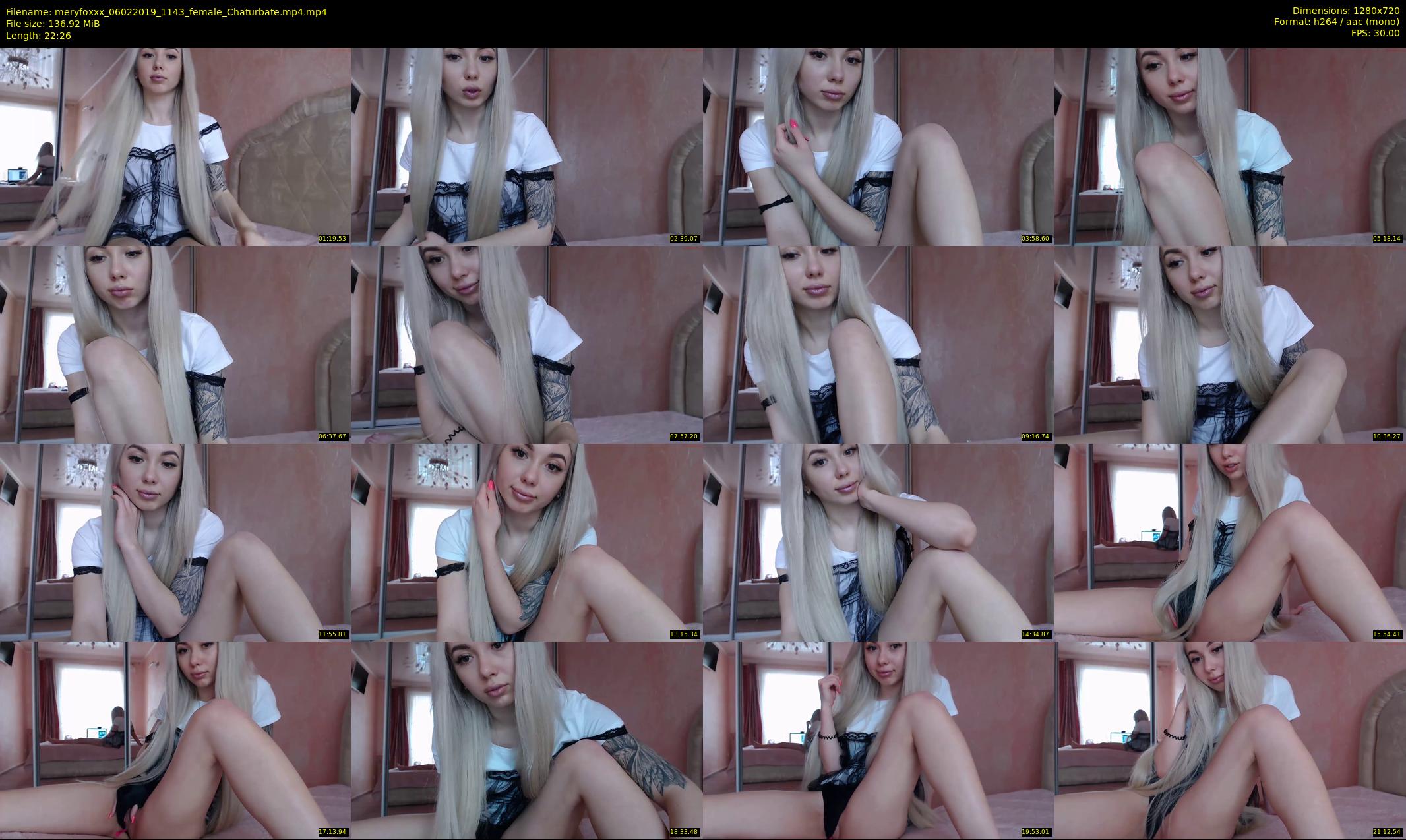 meryfoxxx — 23 minute Chaturbate female cam show recording, 720p, Feb 6, 2019