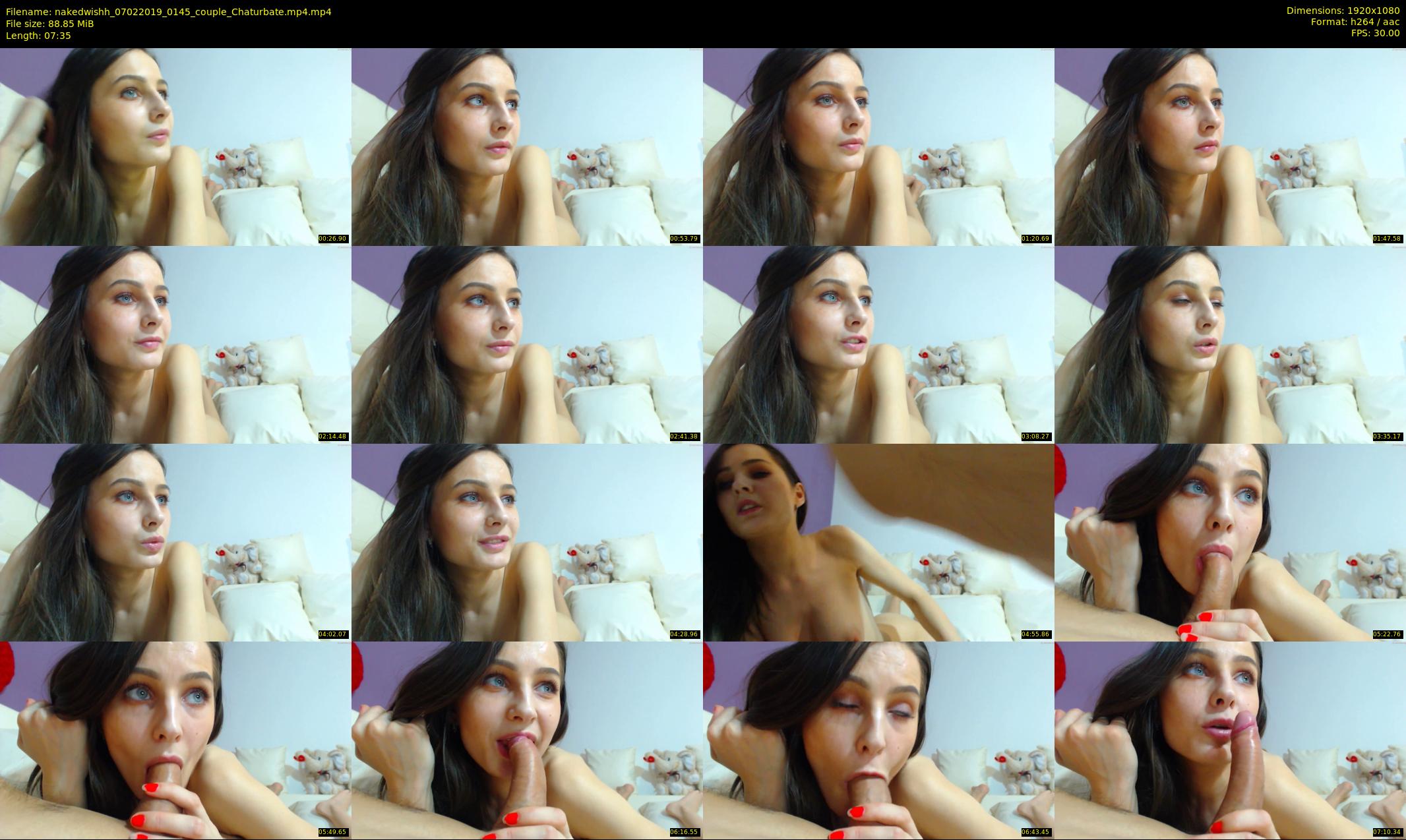 nakedwishh — 8 minute Chaturbate couple cam show recording, 1080p, Feb 7, 2019