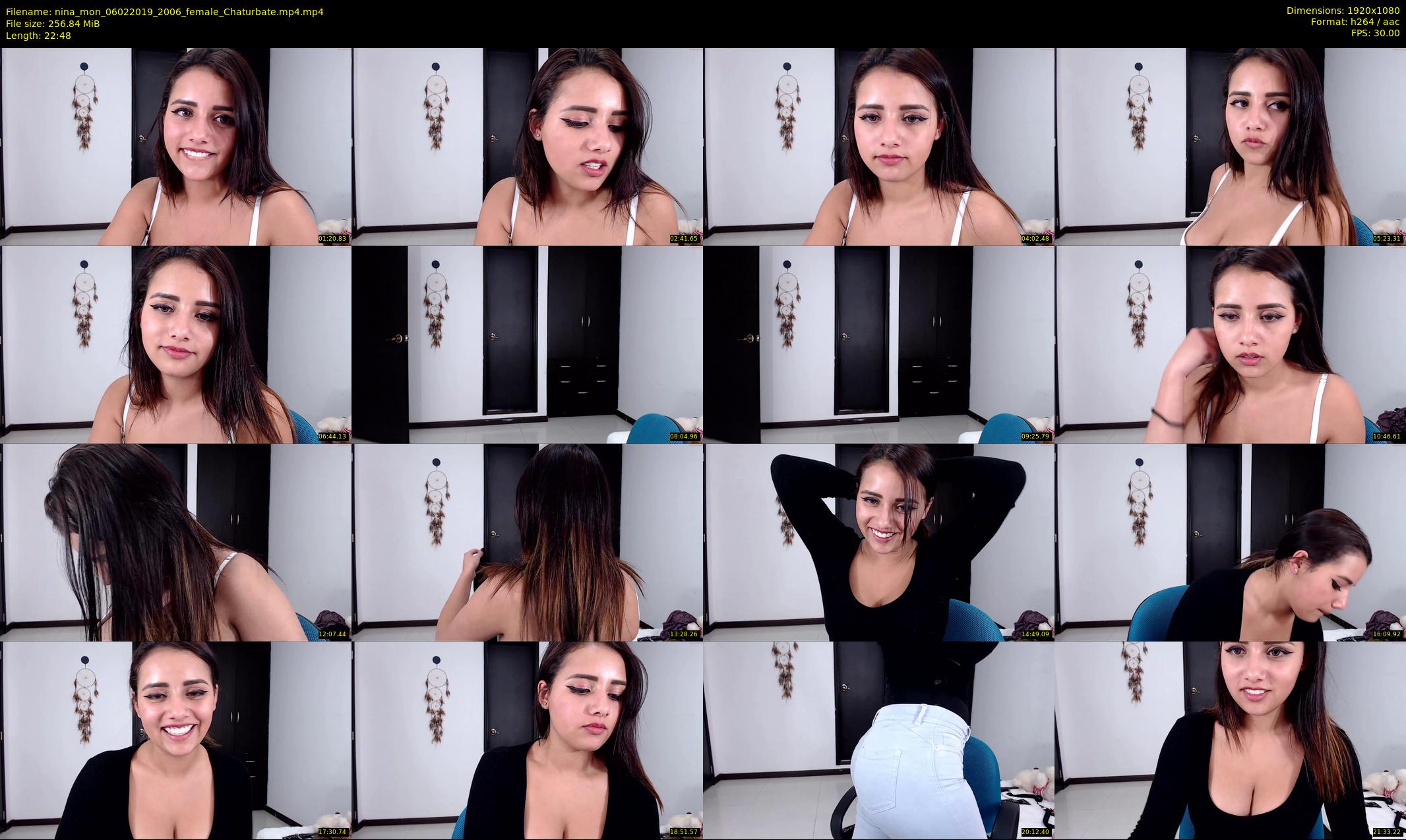 nina_mon — 23 minute Chaturbate female cam show recording, 1080p, Feb 6, 2019