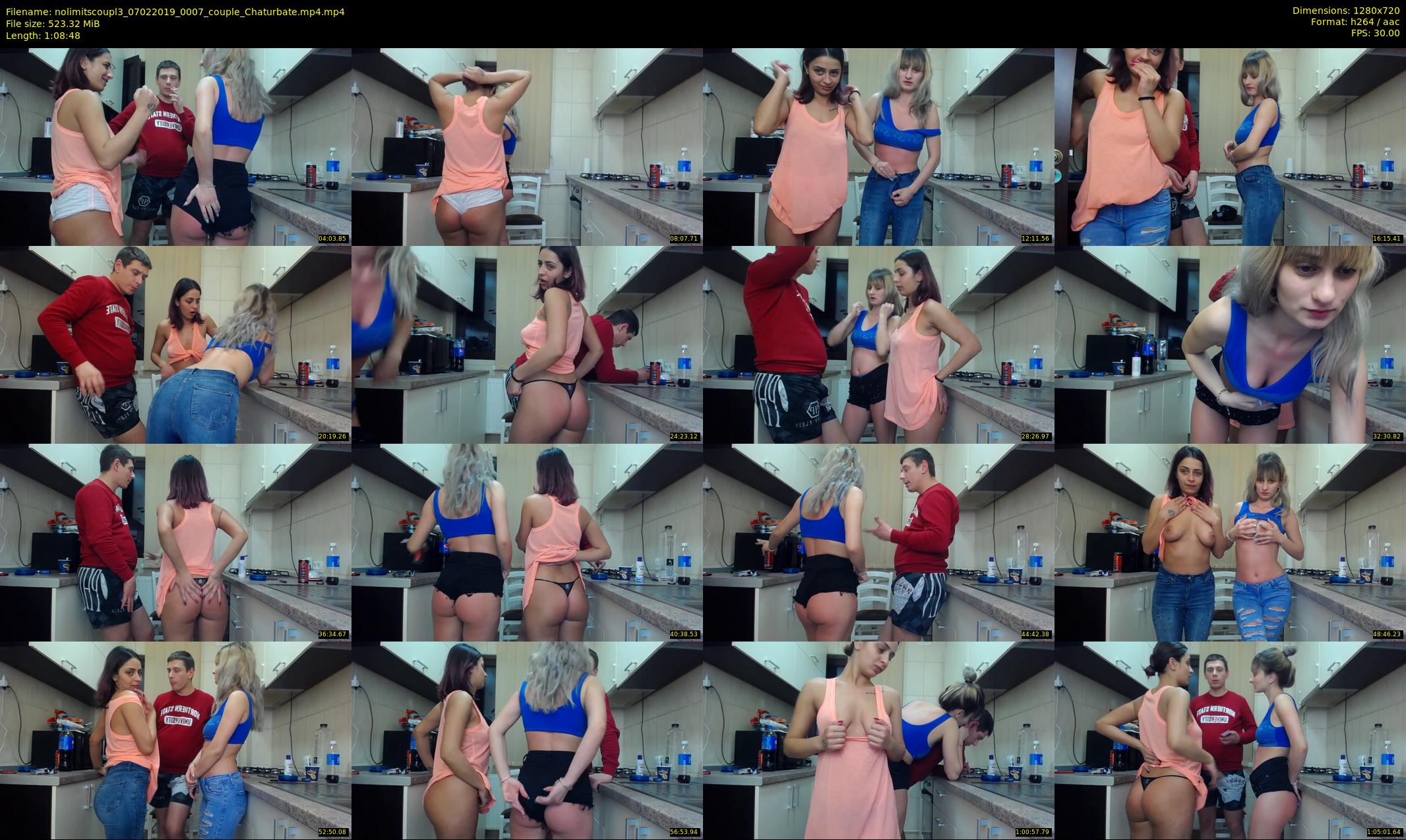 nolimitscoupl3 — 69 minute Chaturbate couple cam show recording, 720p, Feb 7, 2019