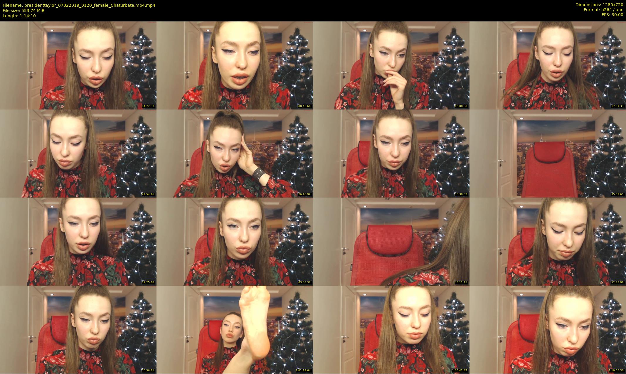 presidenttaylor — 75 minute Chaturbate female cam show recording, 720p, Feb 7, 2019