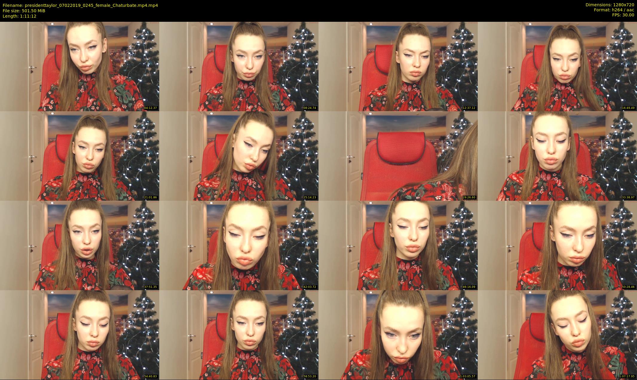 presidenttaylor — 72 minute Chaturbate female cam show recording, 720p, Feb 7, 2019
