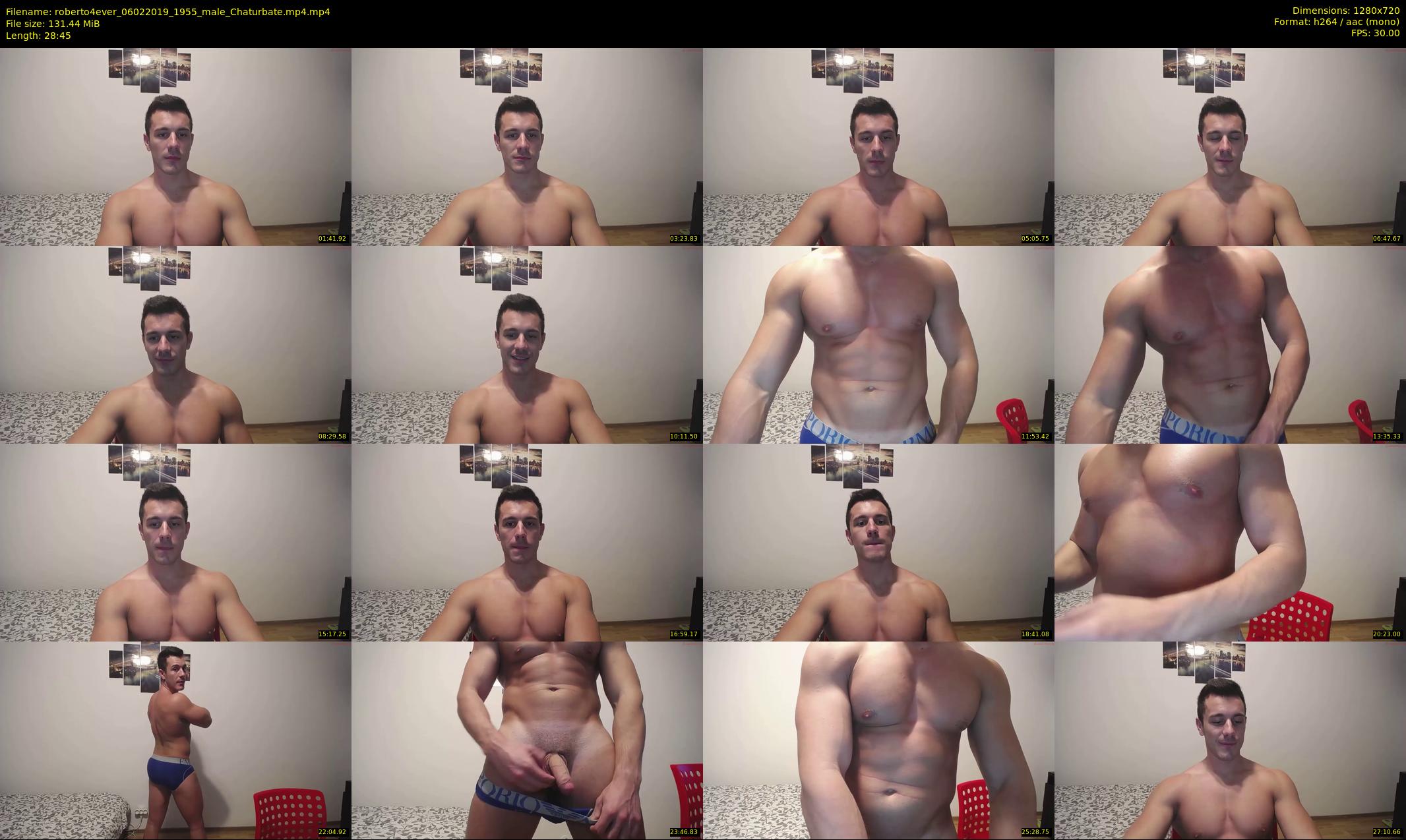 roberto4ever — 29 minute Chaturbate male cam show recording, 720p, Feb 6, 2019