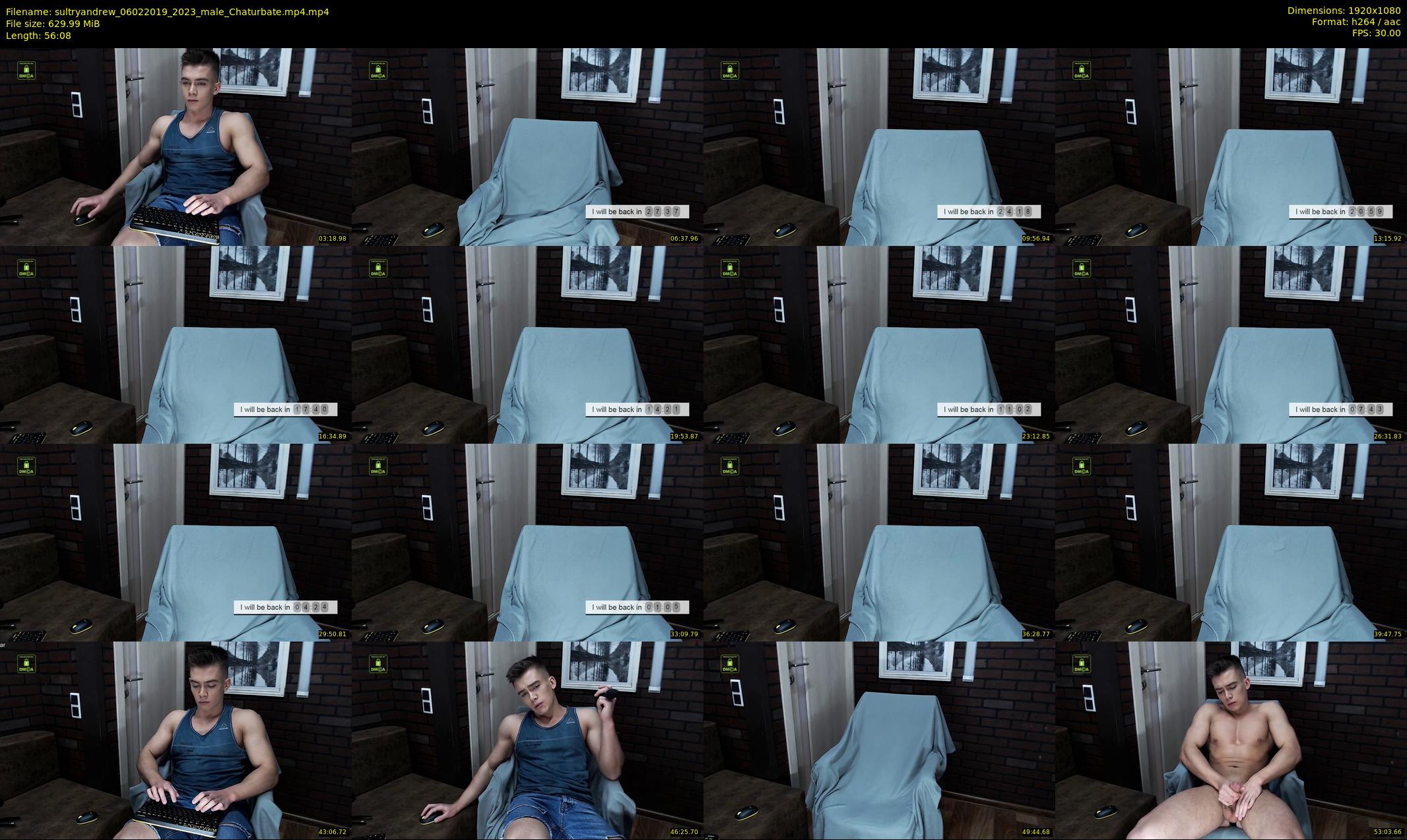 sultryandrew — 57 minute Chaturbate male cam show recording, 1080p, Feb 6, 2019