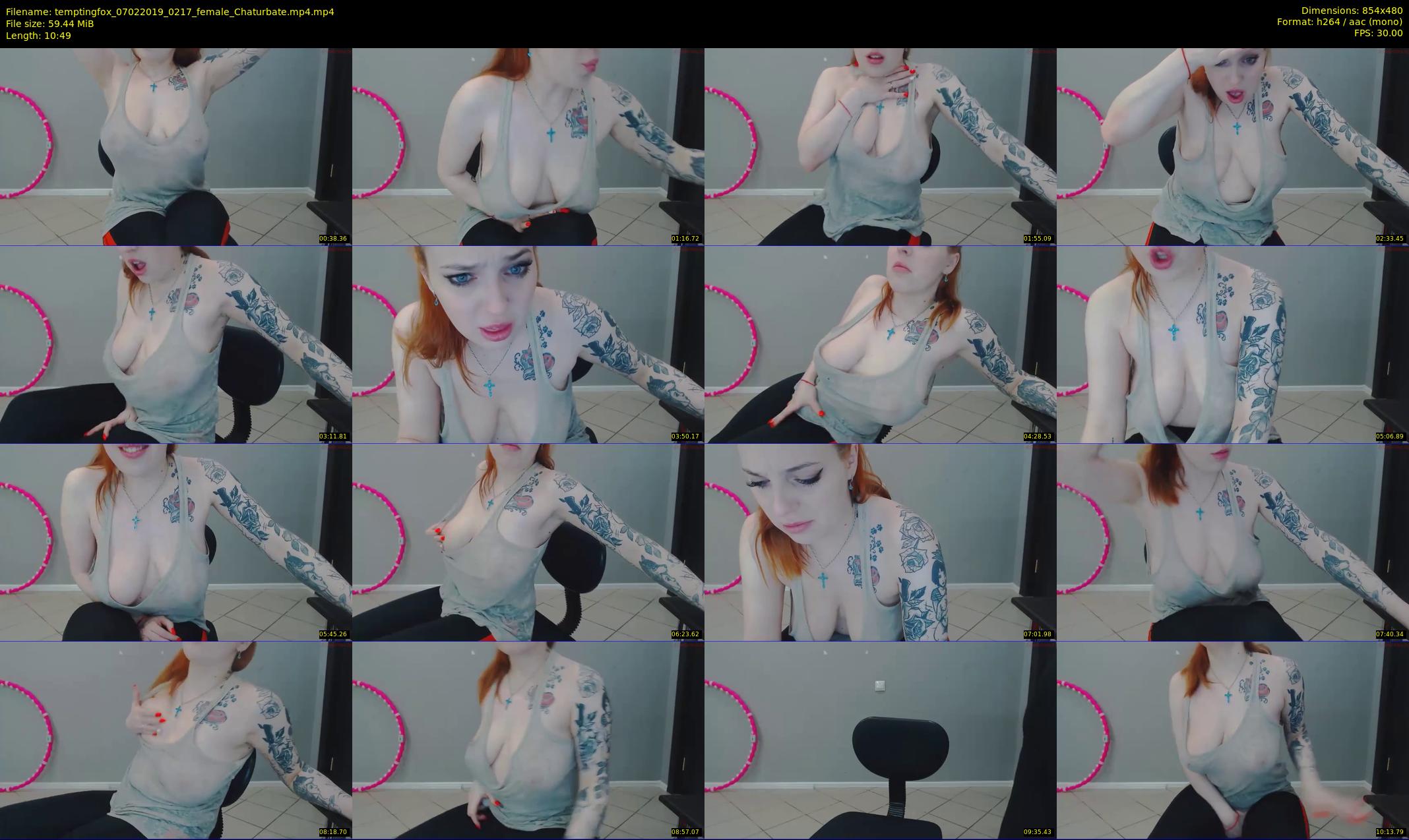 temptingfox — 11 minute Chaturbate female cam show recording, 480p, Feb 7, 2019
