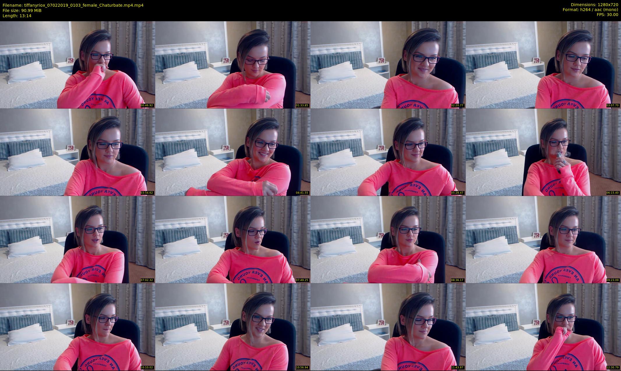 tiffanyriox — 14 minute Chaturbate female cam show recording, 720p, Feb 7, 2019