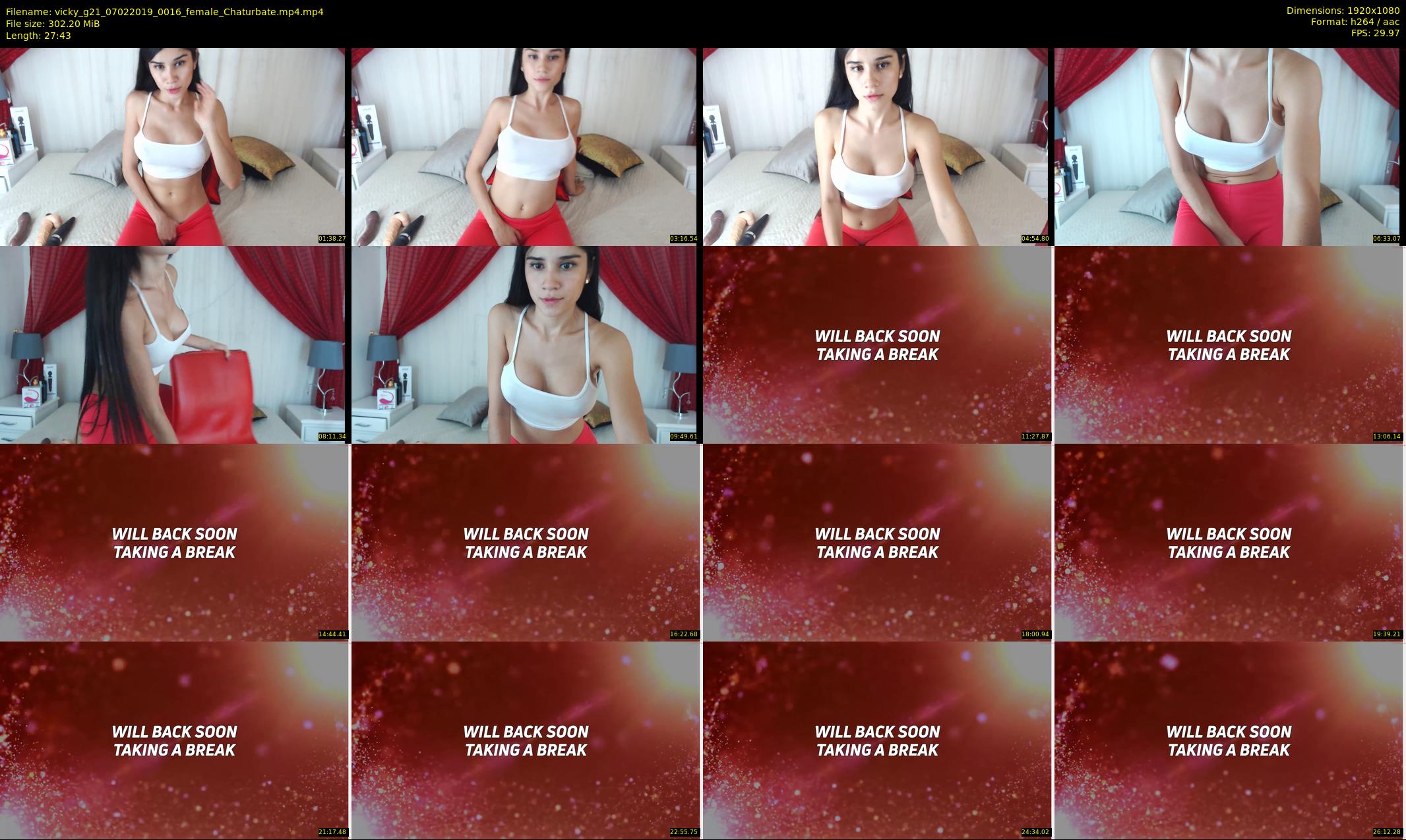 vicky_g21 — 28 minute Chaturbate female cam show recording, 1080p, Feb 7, 2019