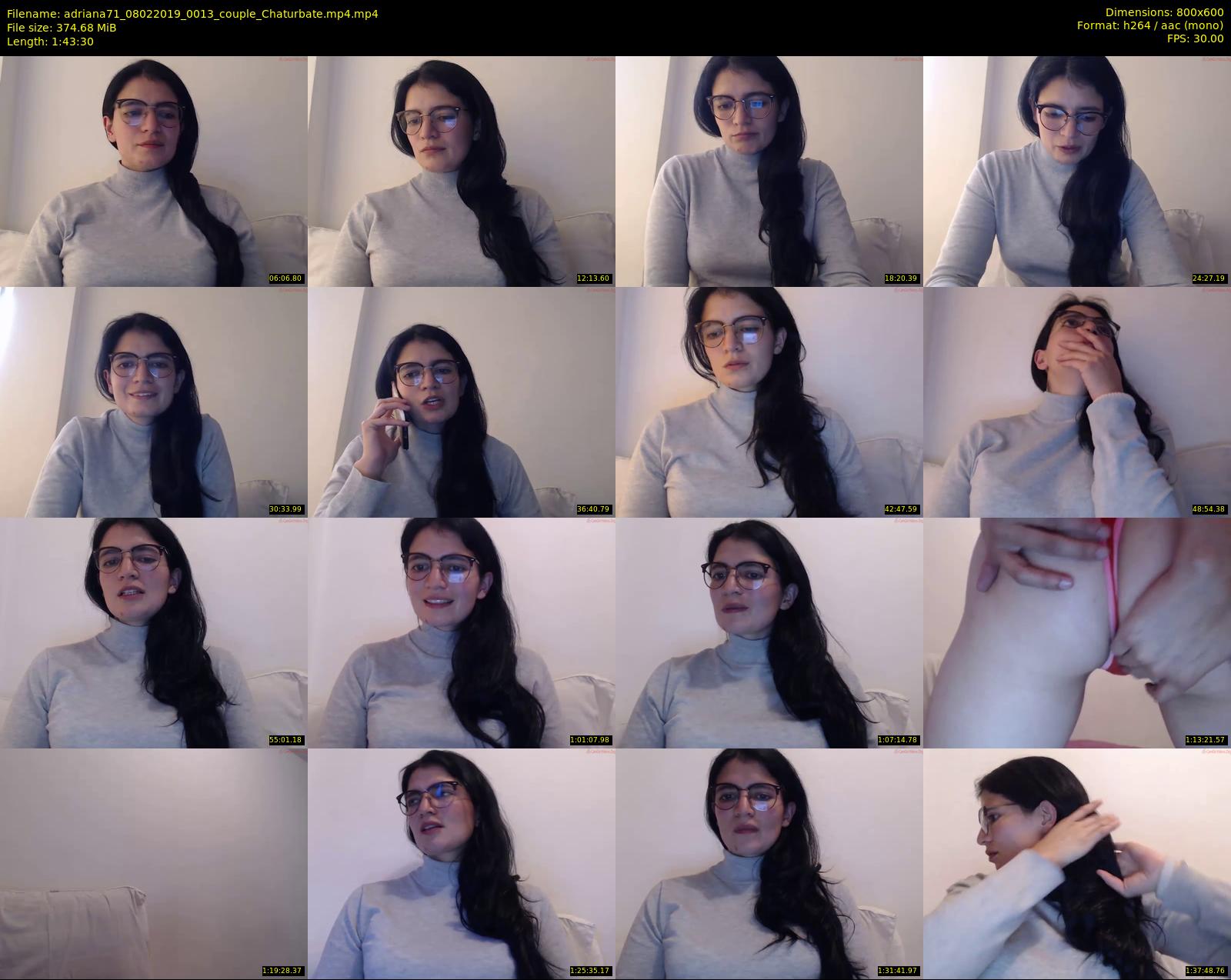 adriana71 — 104 minute Chaturbate couple cam show recording, 480p, Feb 8, 2019