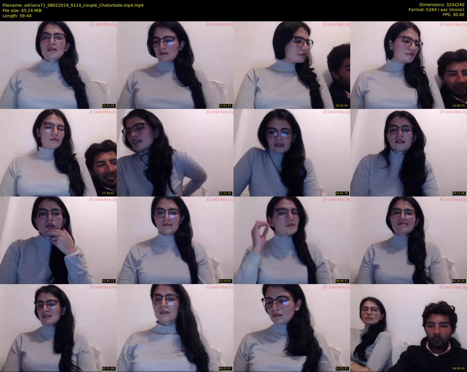 adriana71 — 60 minute Chaturbate couple cam show recording, SD, Feb 8, 2019