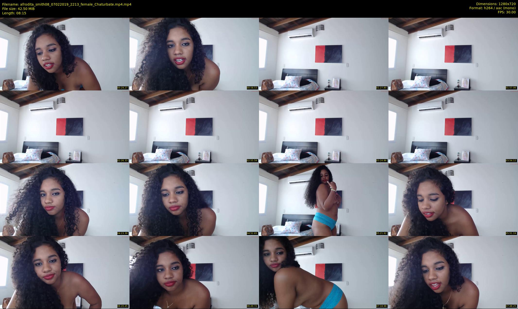 afrodita_smith08 — 9 minute Chaturbate female cam show recording, 720p, Feb 7, 2019