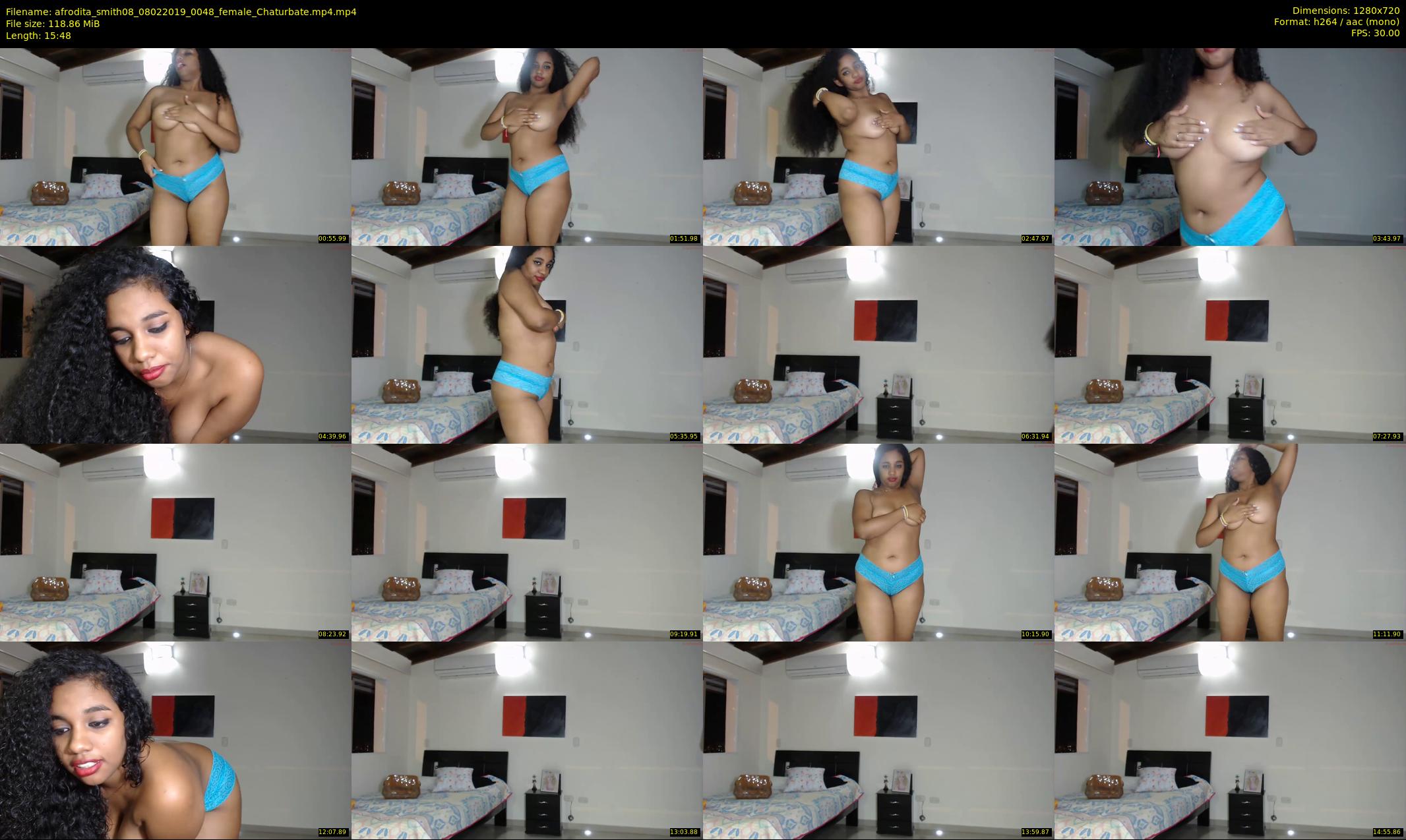 afrodita_smith08 — 16 minute Chaturbate female cam show recording, 720p, Feb 8, 2019