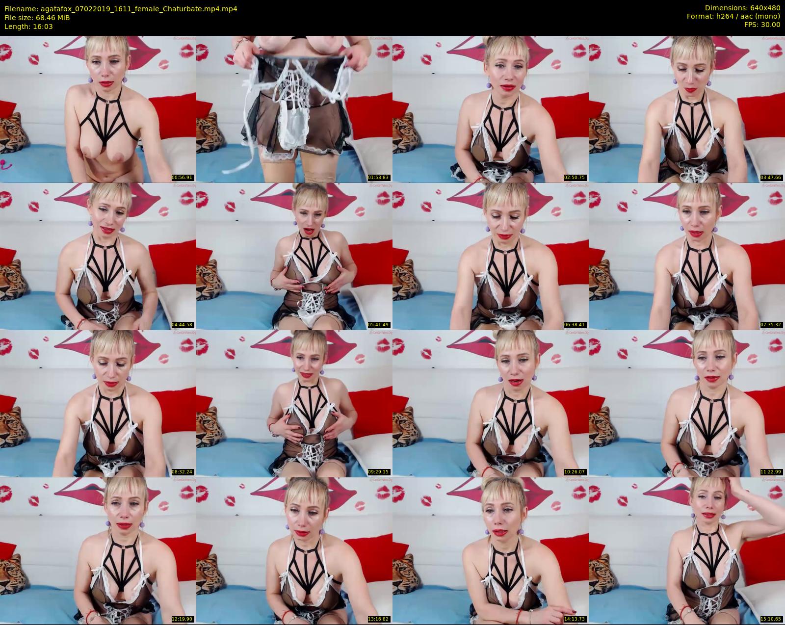 agatafox — 17 minute Chaturbate female cam show recording, 480p, Feb 7, 2019