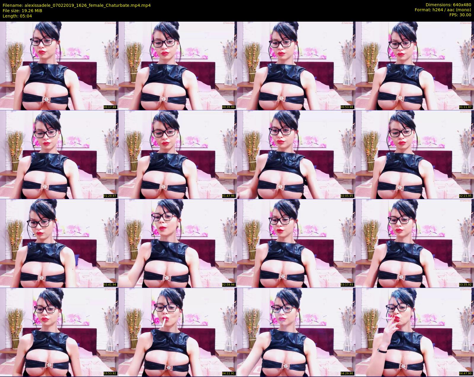 alexissadele — 6 minute Chaturbate female cam show recording, 480p, Feb 7, 2019