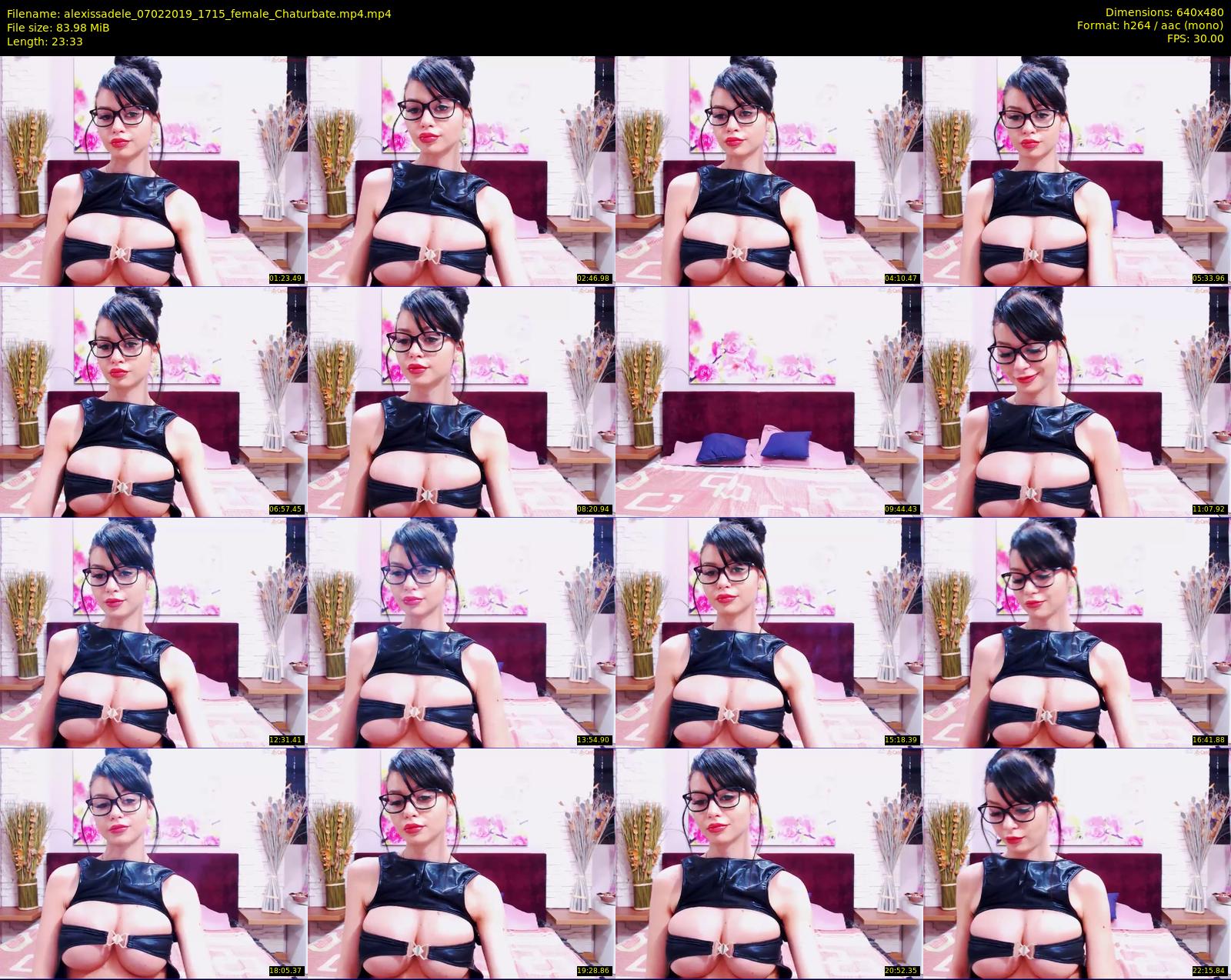 alexissadele — 24 minute Chaturbate female cam show recording, 480p, Feb 7, 2019