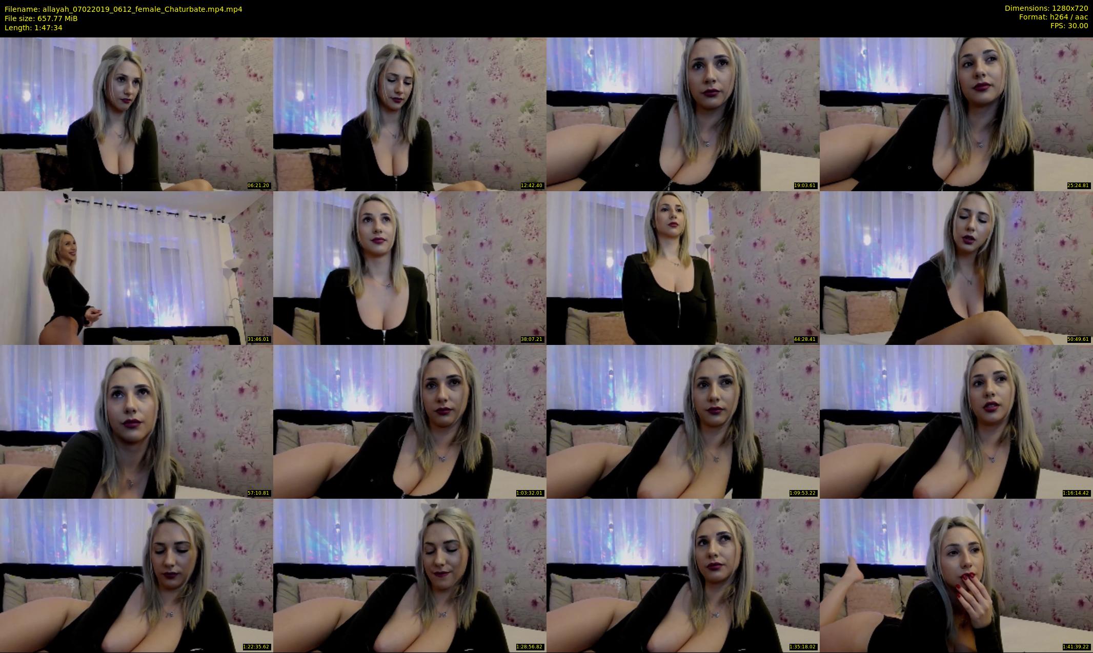 allayah — 108 minute Chaturbate female cam show recording, 720p, Feb 7, 2019