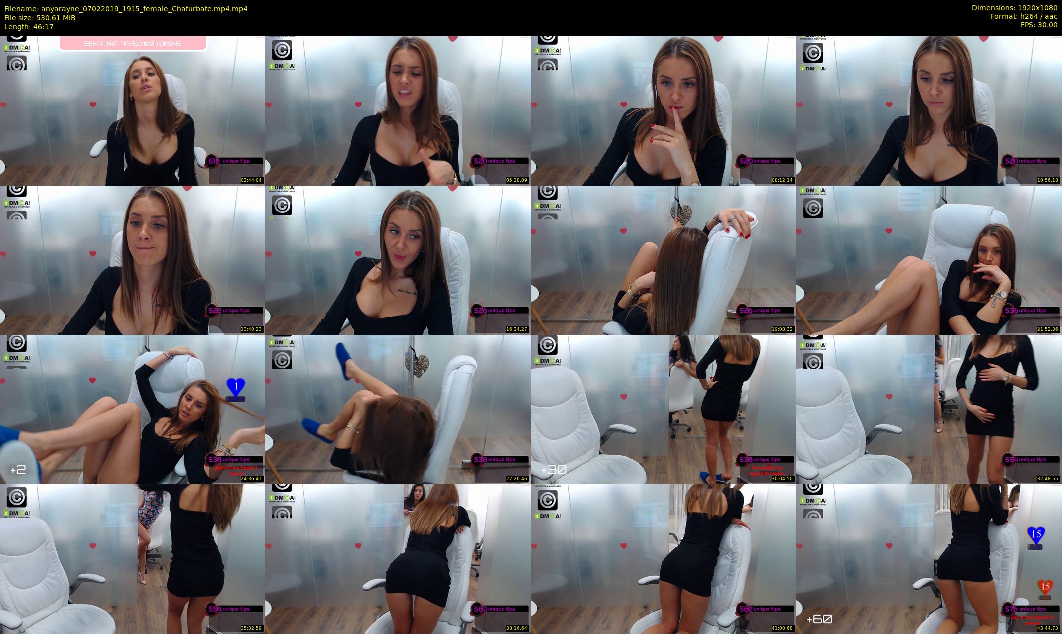 anyarayne — 47 minute Chaturbate female cam show recording, 1080p, Feb 7, 2019