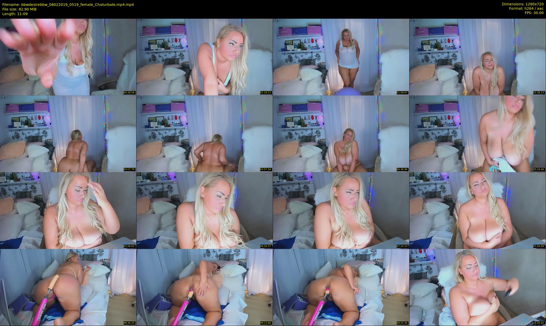 bbwdesirebbw — 12 minute Chaturbate female cam show recording, 720p, Feb 8, 2019