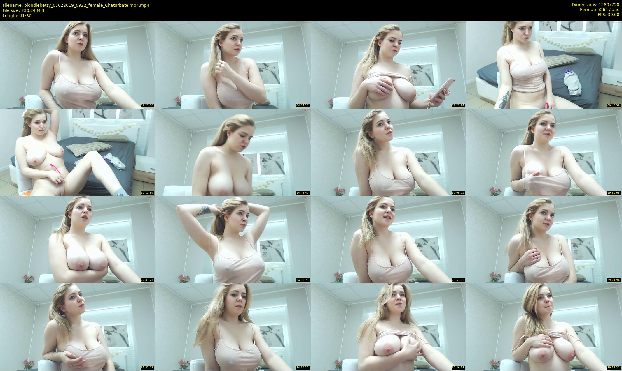 blondiebetsy — 42 minute Chaturbate female cam show recording, 720p, Feb 7, 2019