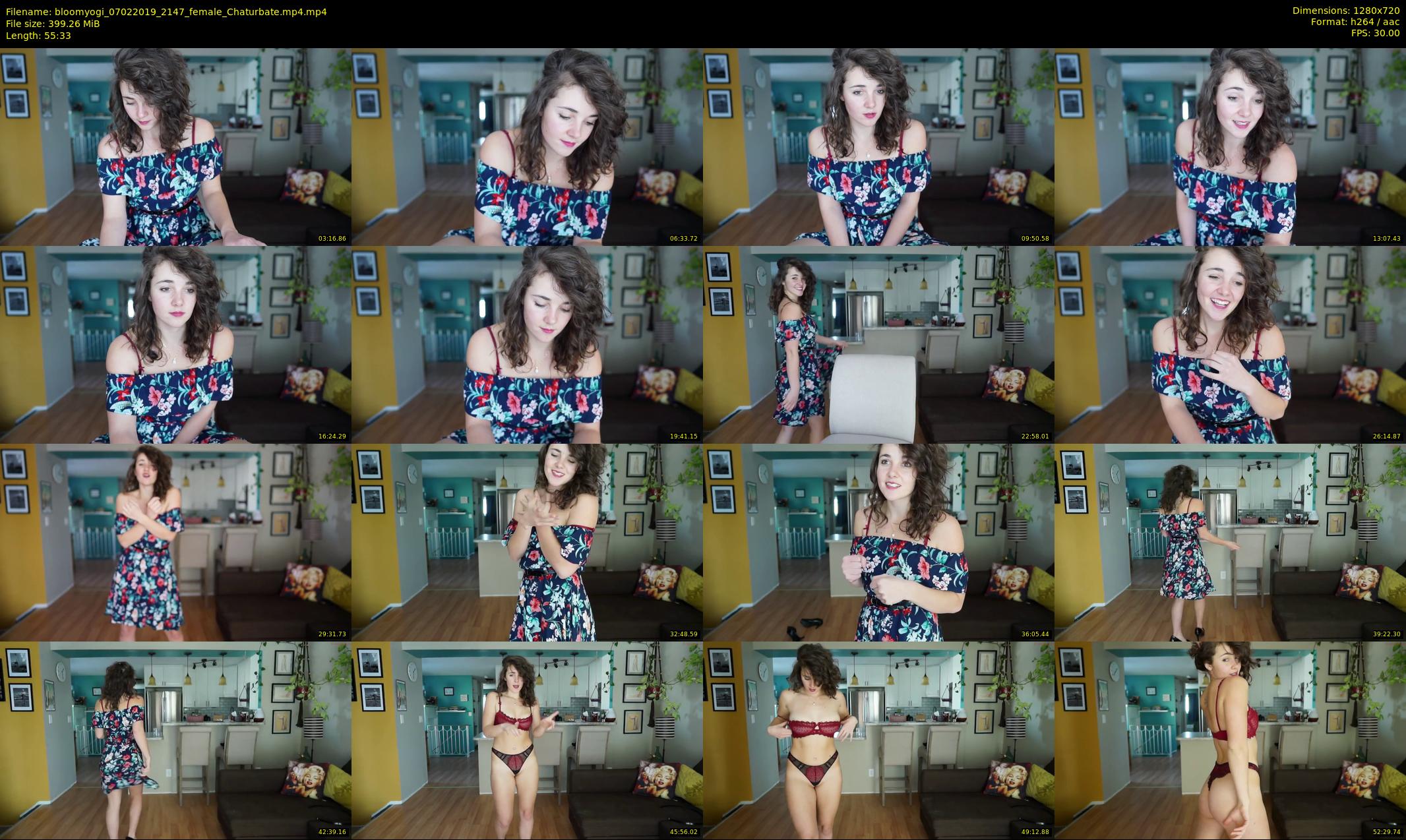 bloomyogi — 56 minute Chaturbate female cam show recording, 720p, Feb 7, 2019