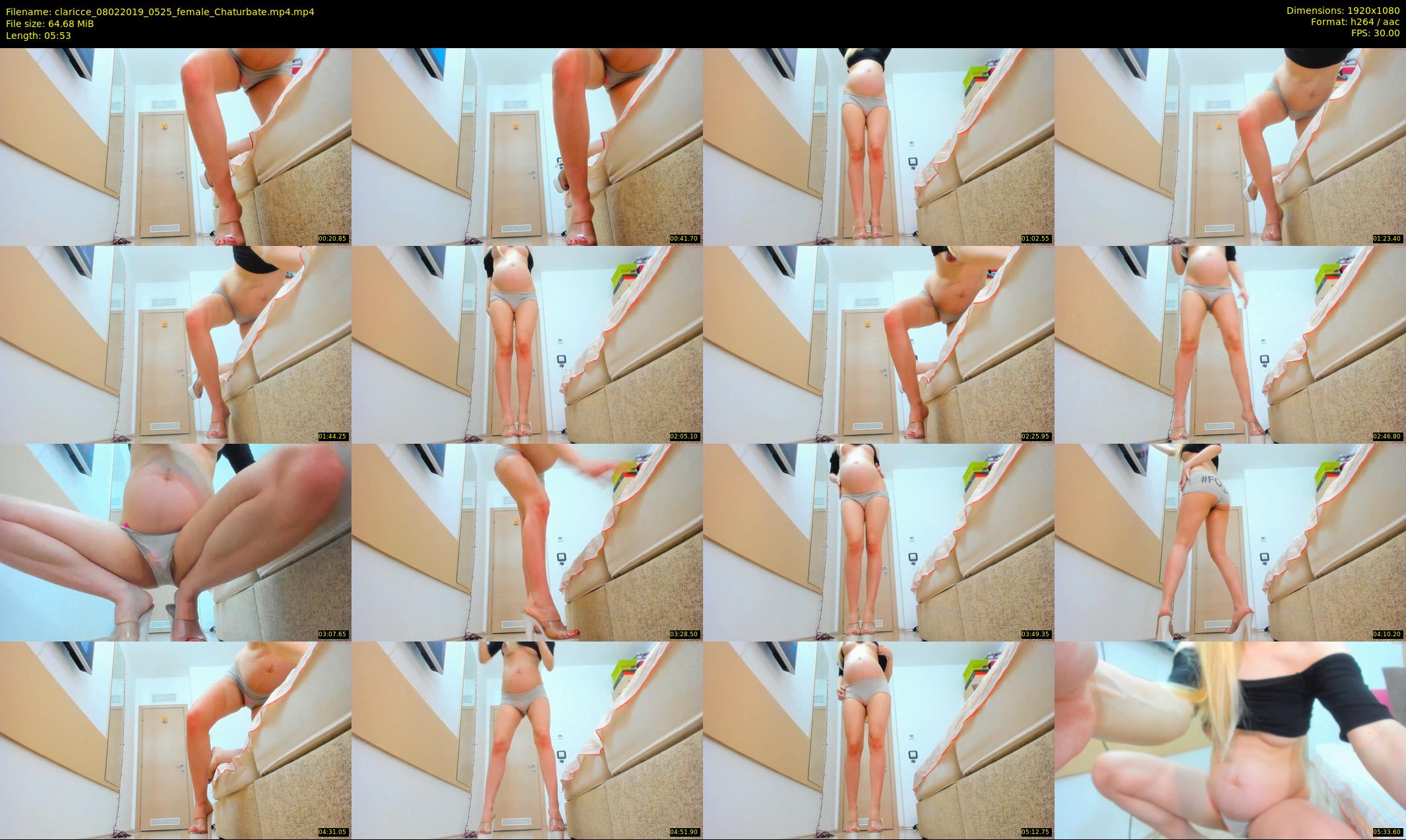 claricce — 6 minute Chaturbate female cam show recording, 1080p, Feb 8, 2019